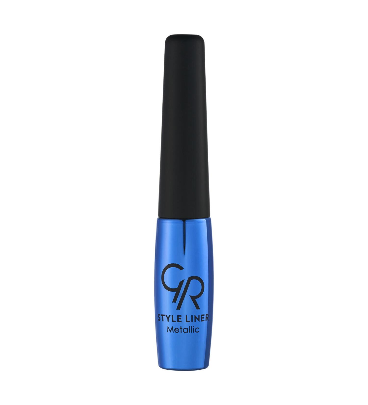 Golden Rose Metallic Blue Eyeliner - Style Liner Metallic Eyeliner No: 18 8691190170189 - Buy Online on GoSupps.com