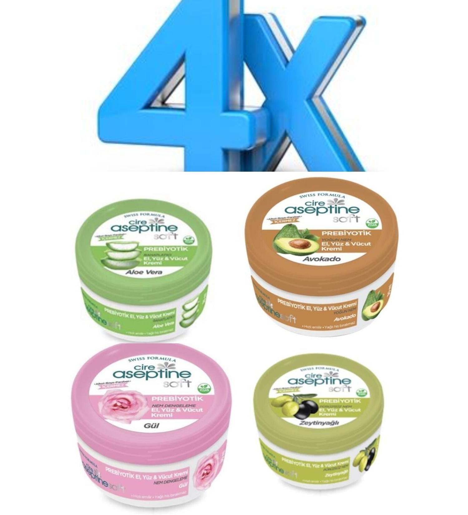 Cire Aseptine 4 X Soft Prebiotic Hand Face & Body Cream 30 Ml