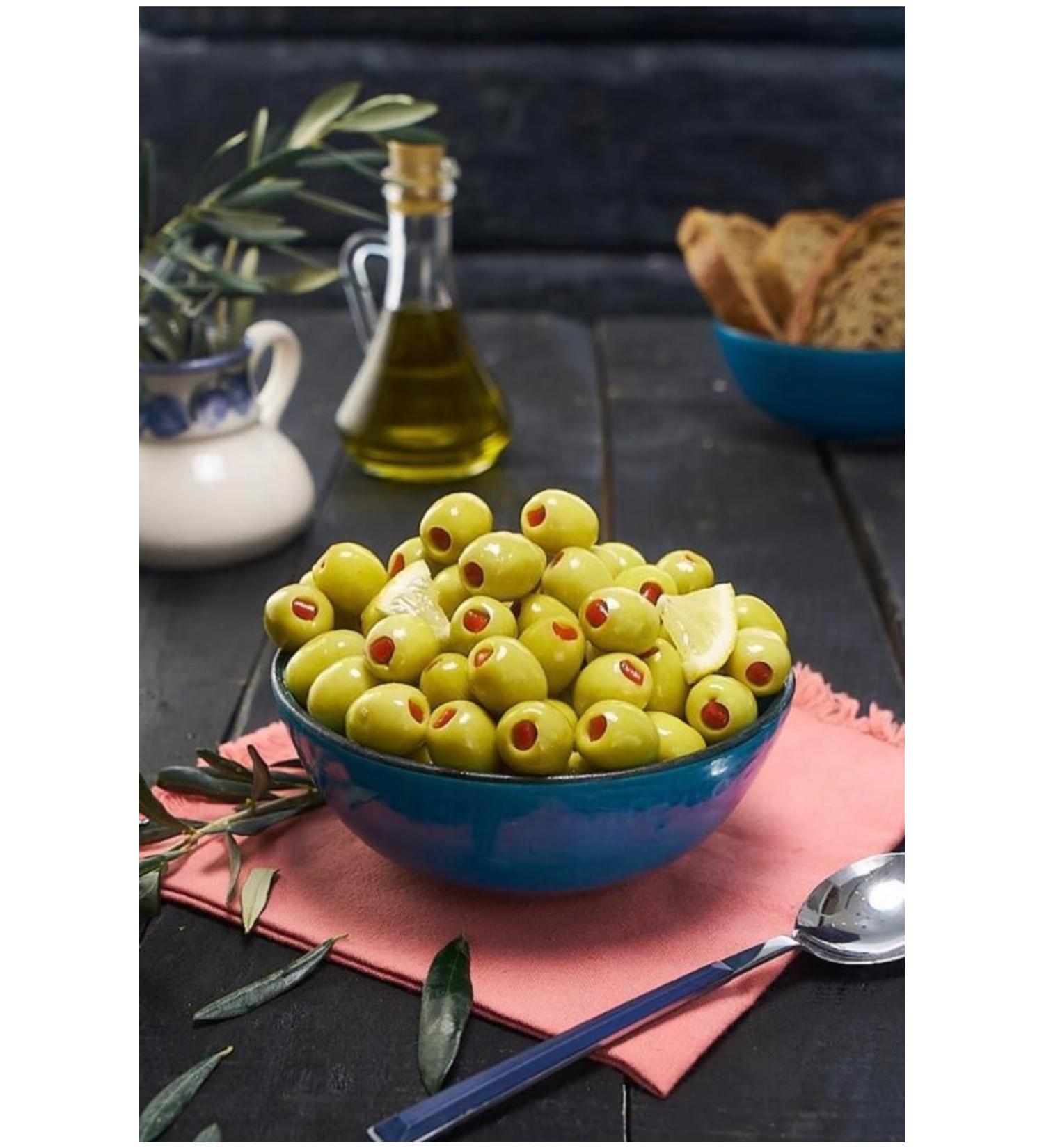 Loriva Green Olives with Pepper 1kg