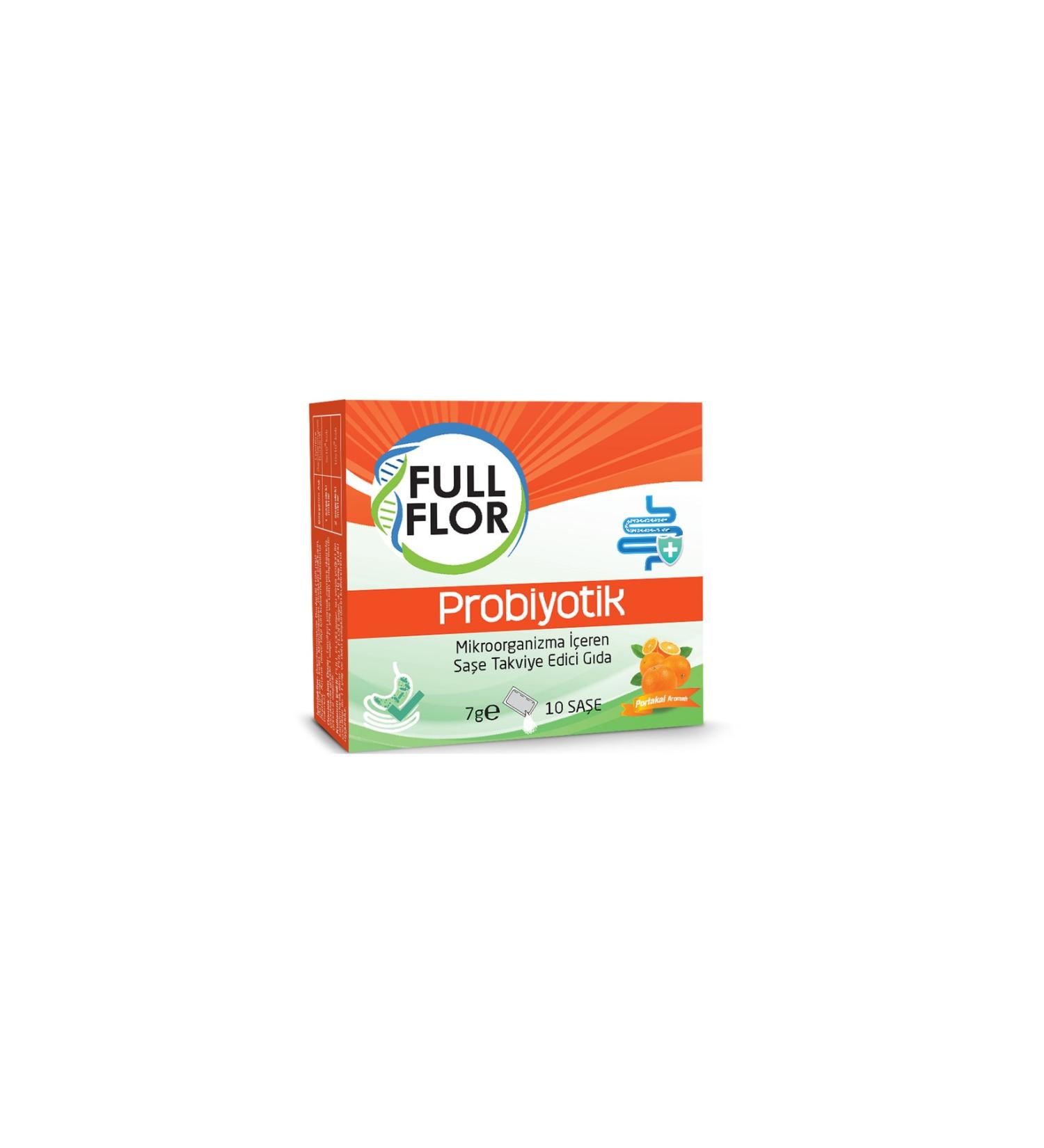 FULLFLOR Probiotic Orange Flavor 10 Sachets