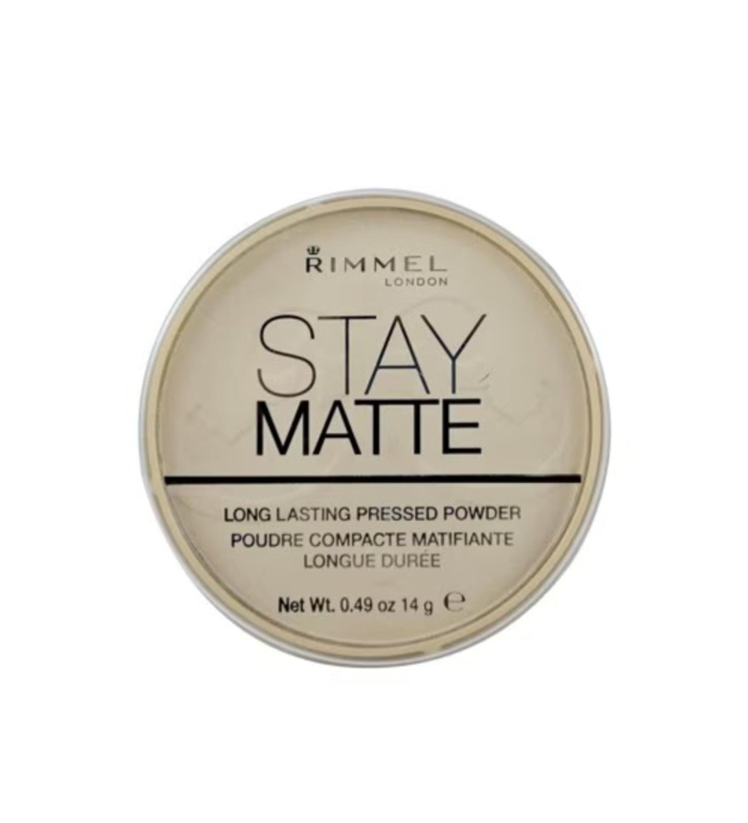 Rimmel London Stay Matte Transparent Pressed Powder No: 001
