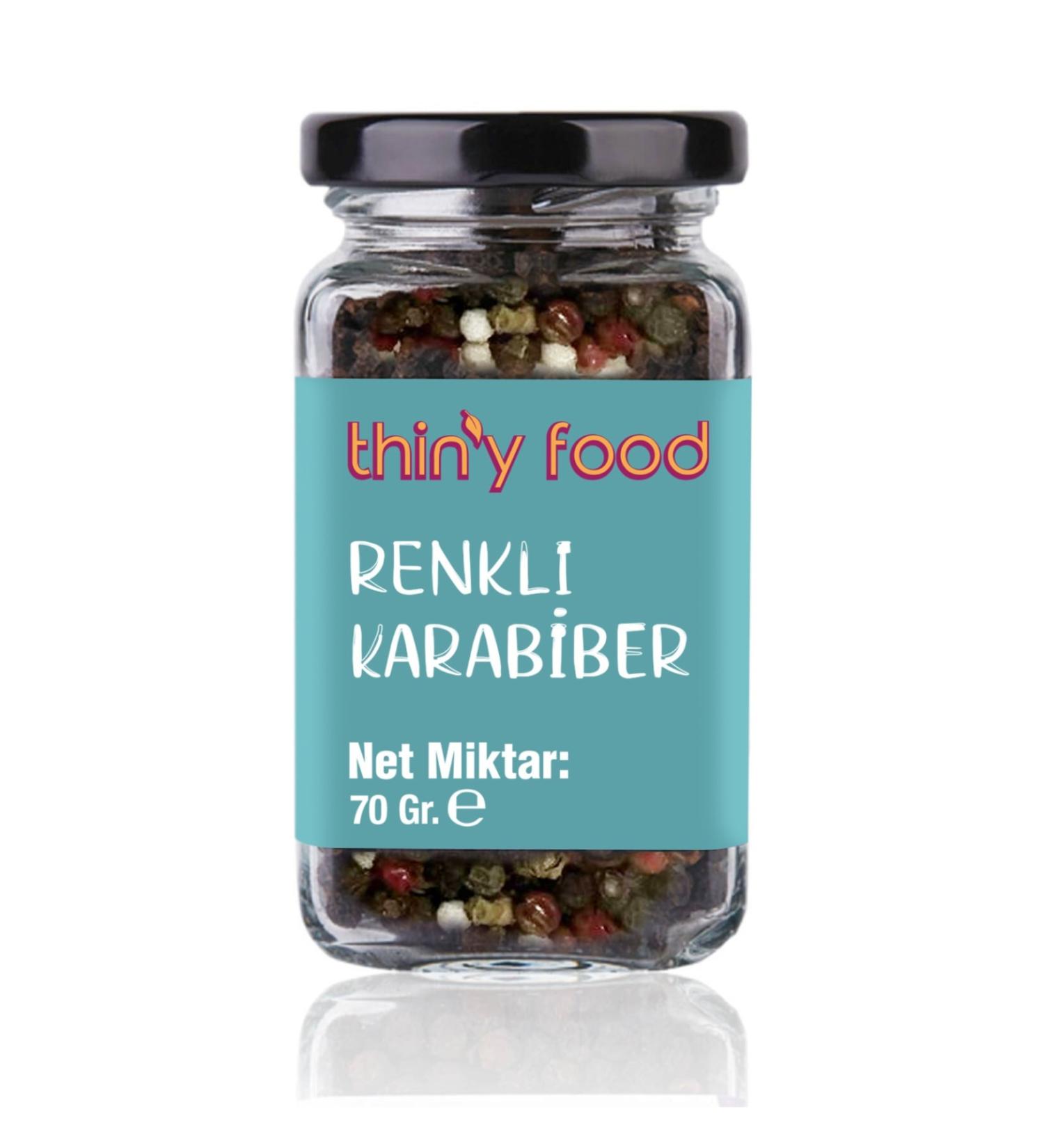 Thiny Food Colored Black Pepper 70 gr