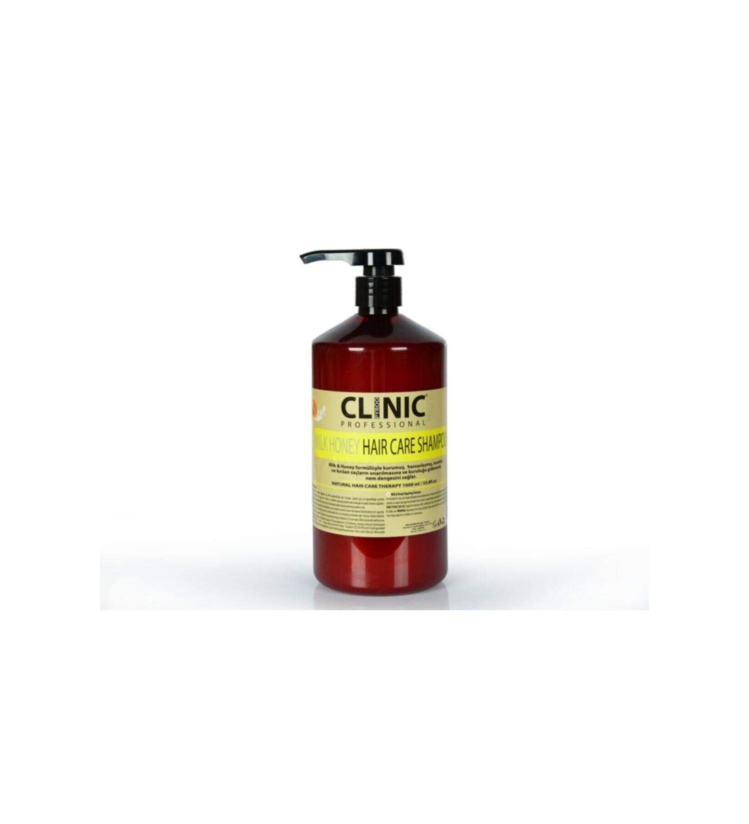 CLINIC PROFESSIONAL Shiny and Vitalizing Milk Honey Hair Care Shampoo 1000ml. sampuan24020