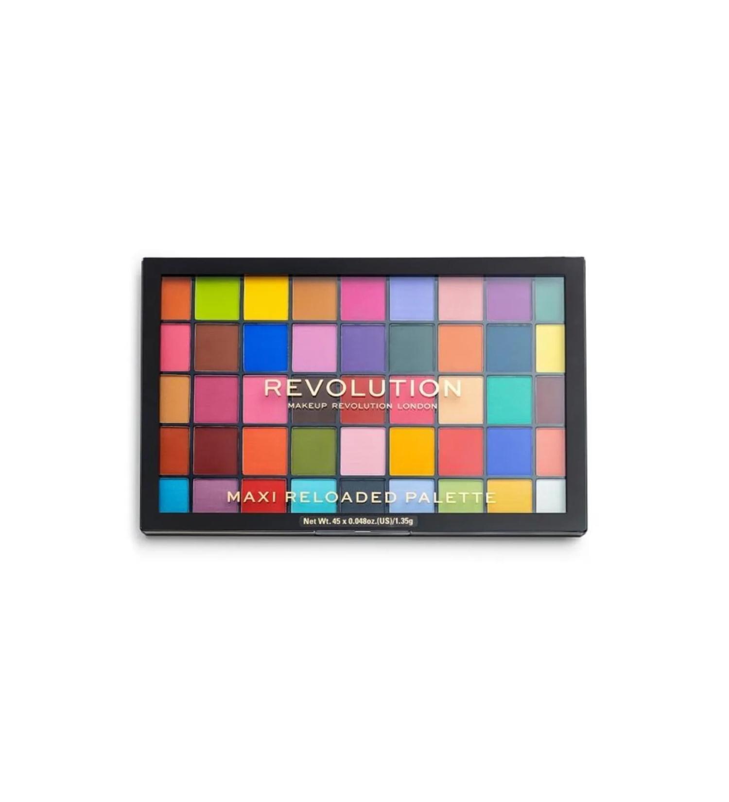 Revolution Maxi Reloaded Monster Mattes 45 Color Matte Shiny Eyeshadow Palette - Buy Online on GoSupps.com