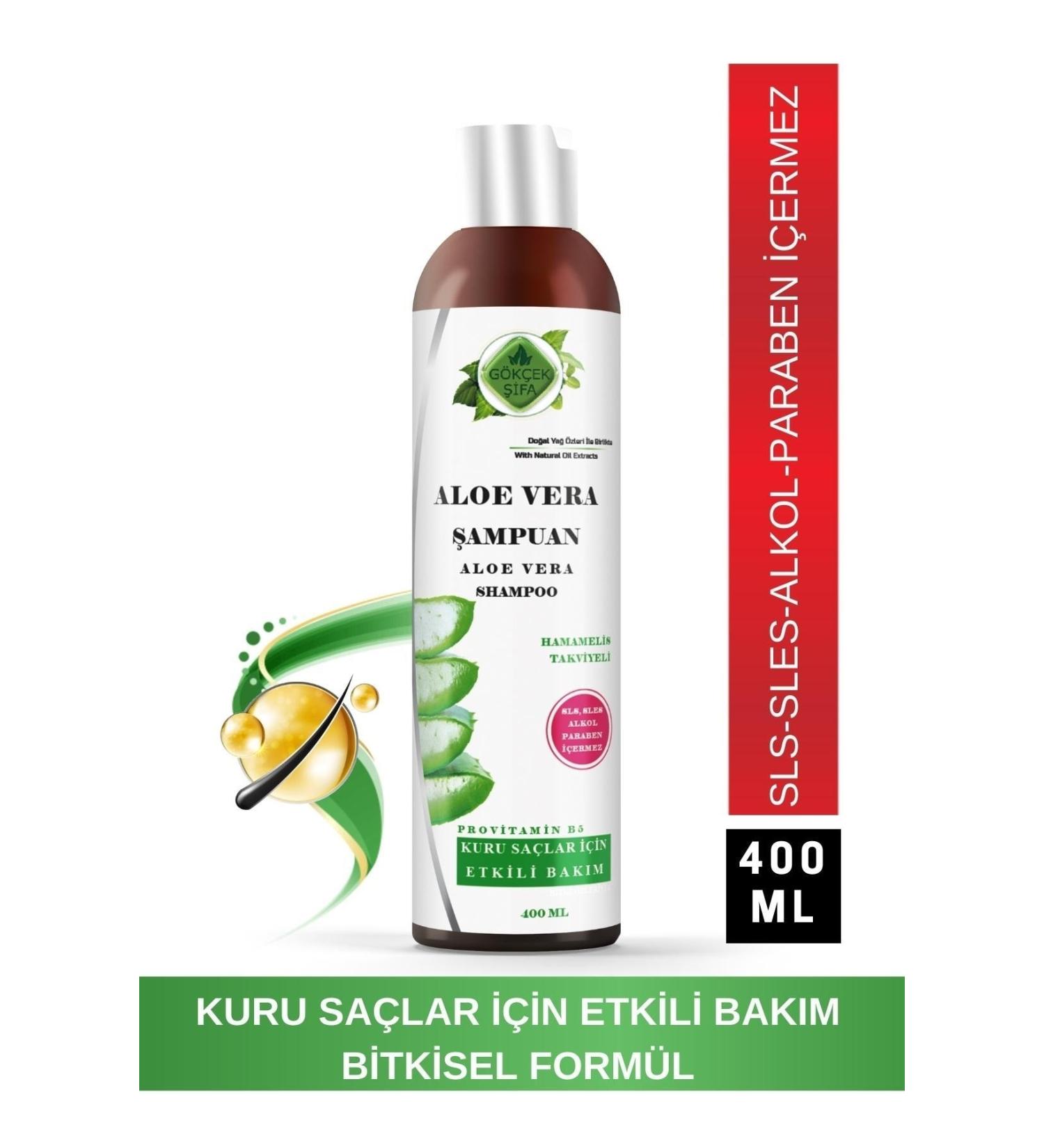 Gokcek Healing Aloe Vera Shampoo 400ml - (For Dry Hair)