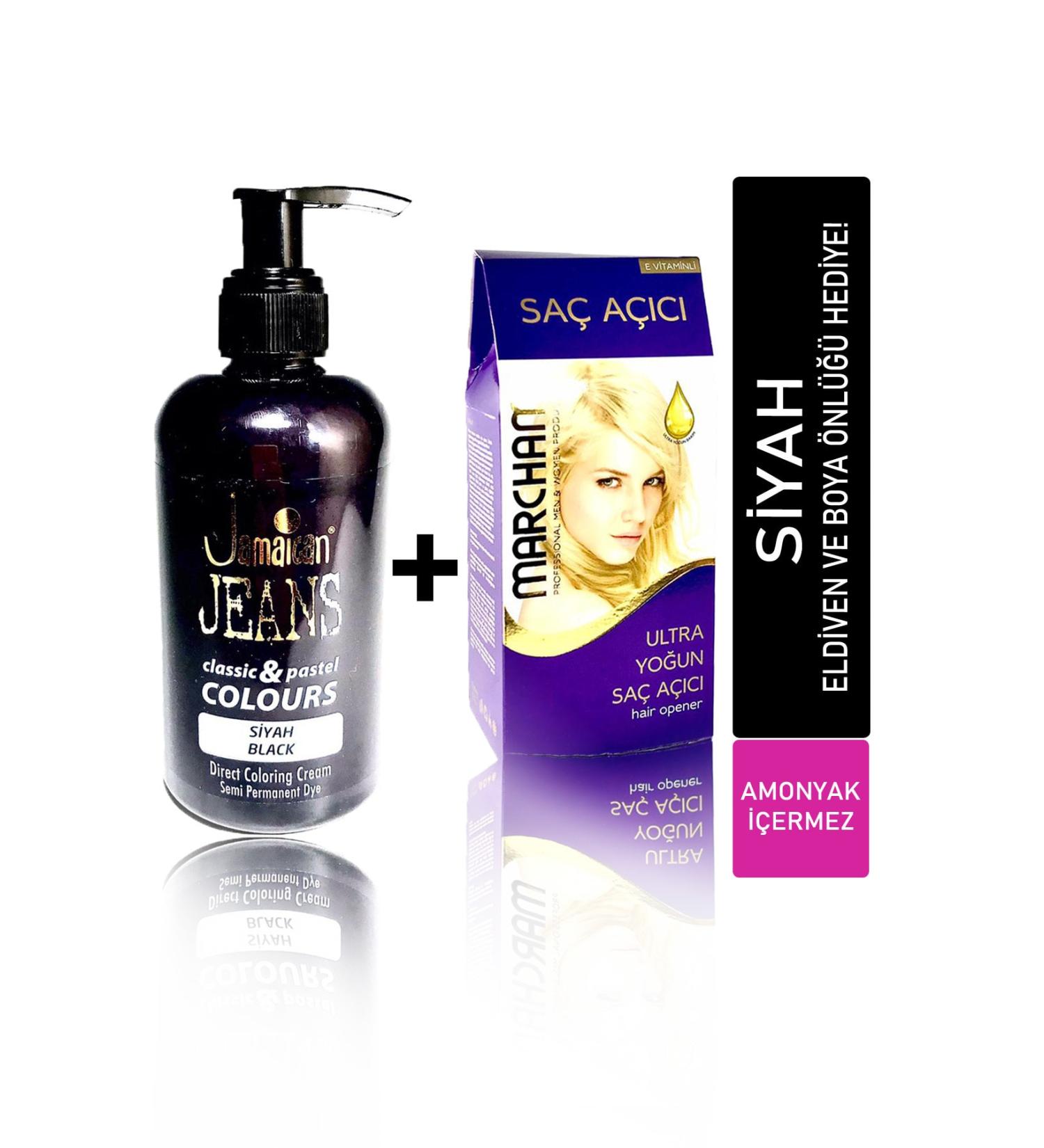 Jamaican Jean's Hair Dye Set for Dark Hair Black Depset1034