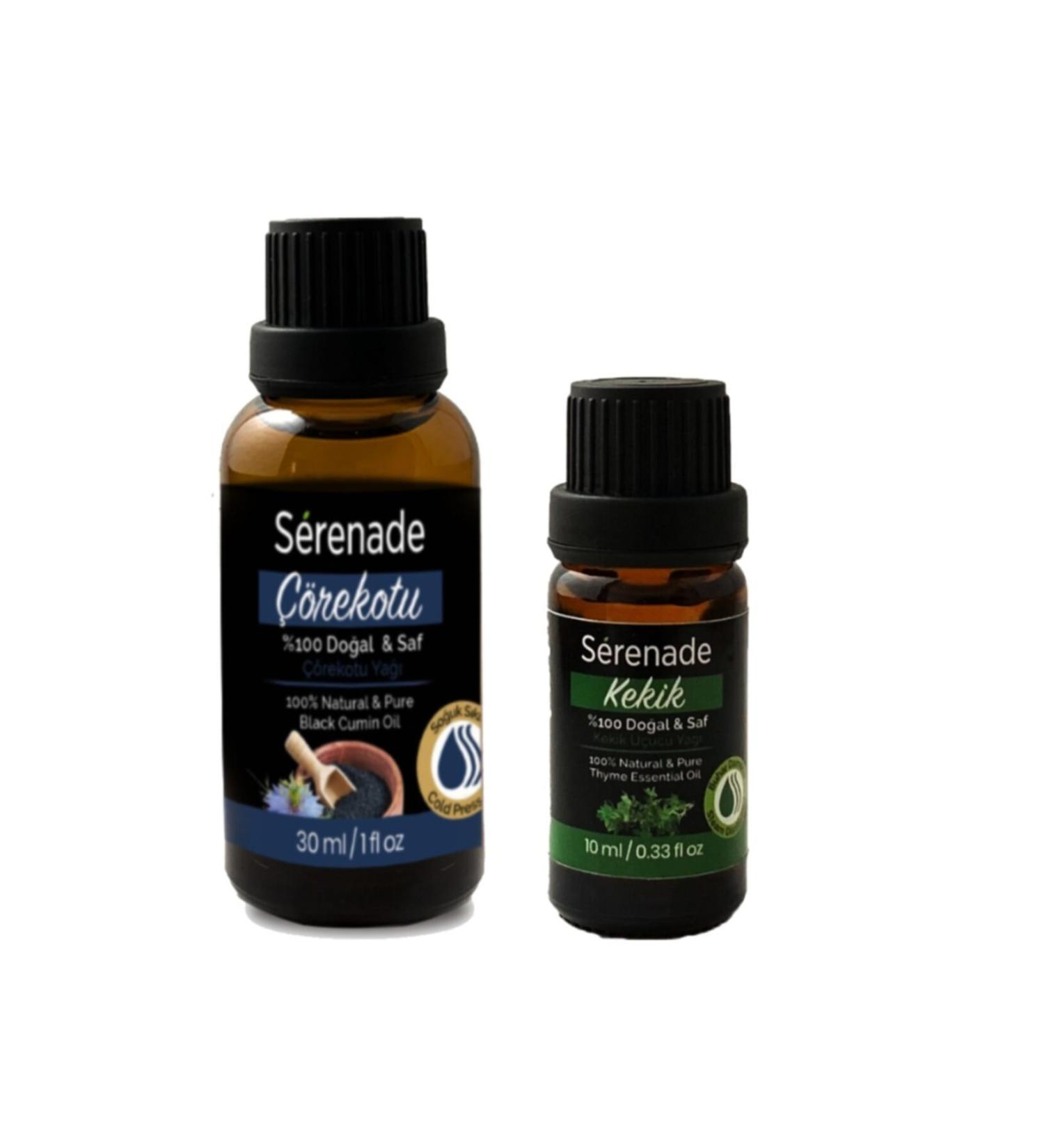 Serenade Organic Set Thyme Oil 10 ml and Black Cumin Oil 30 ml
