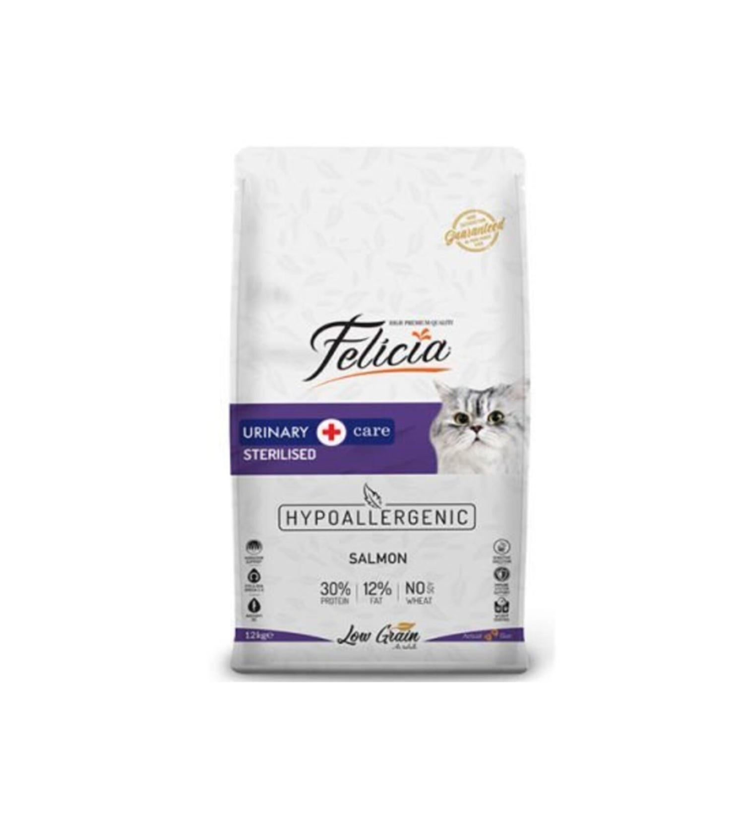 Felicia Low Grain Salmon Sterilized Cat Food 12 Kg