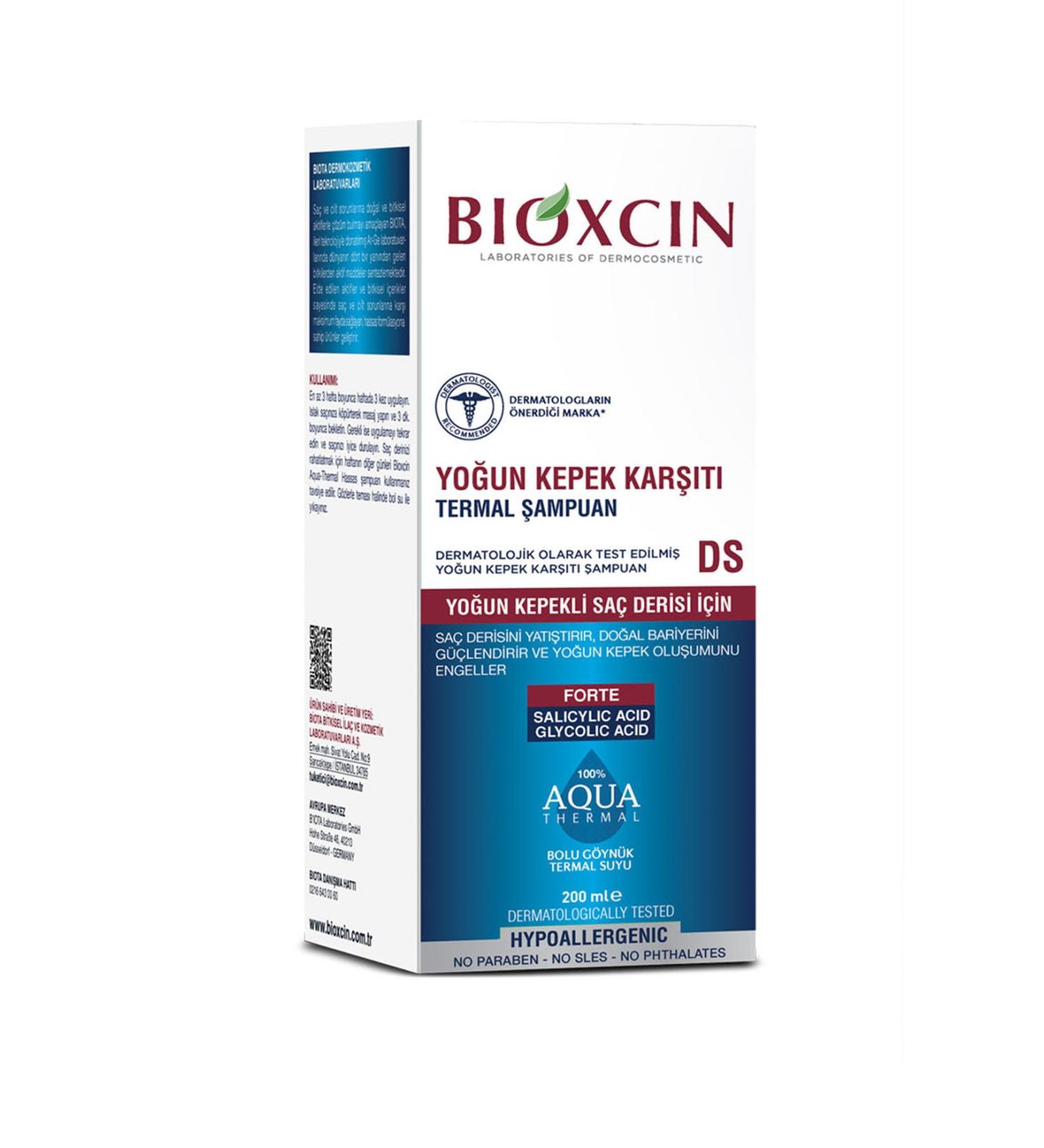 Bioxcin Aqua Thermal DS Anti-Dandruff Shampoo 200 ml