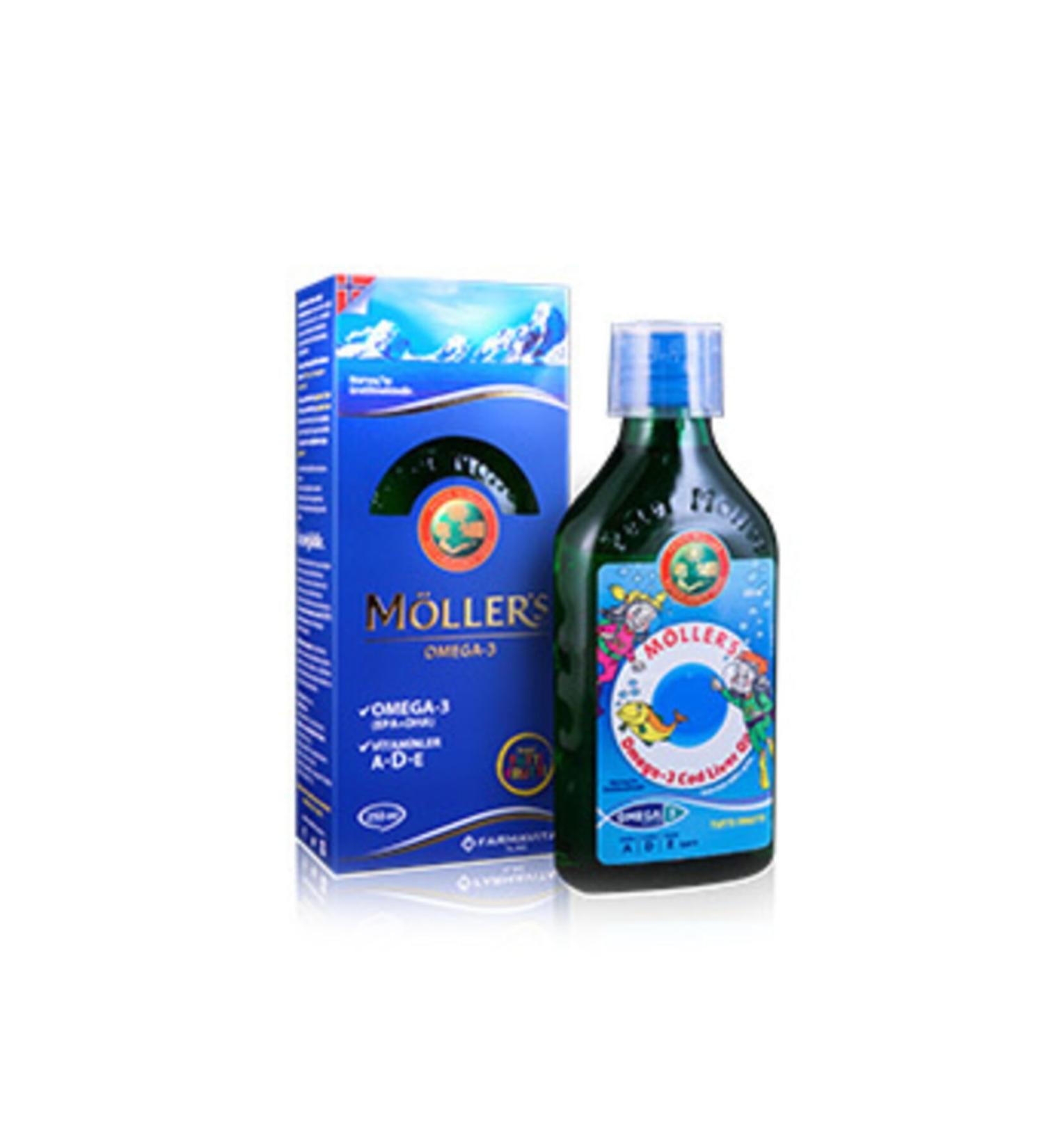 Mollers Tutti Frutti Flavored Omega 3 Fish Oil Syrup 250 ml