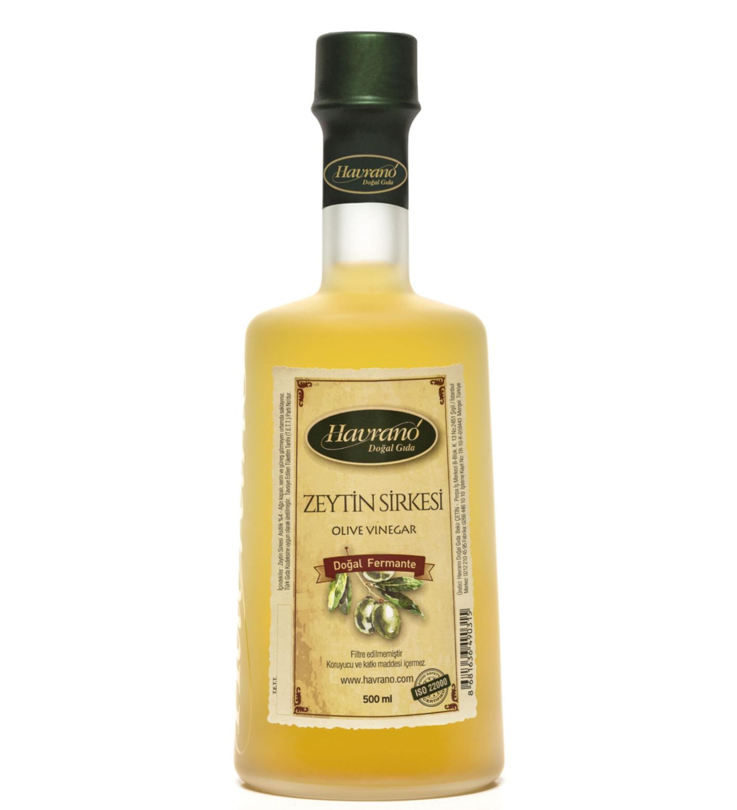 Havrano Natural Olive Vinegar 500 Ml Support for Anatolian Women