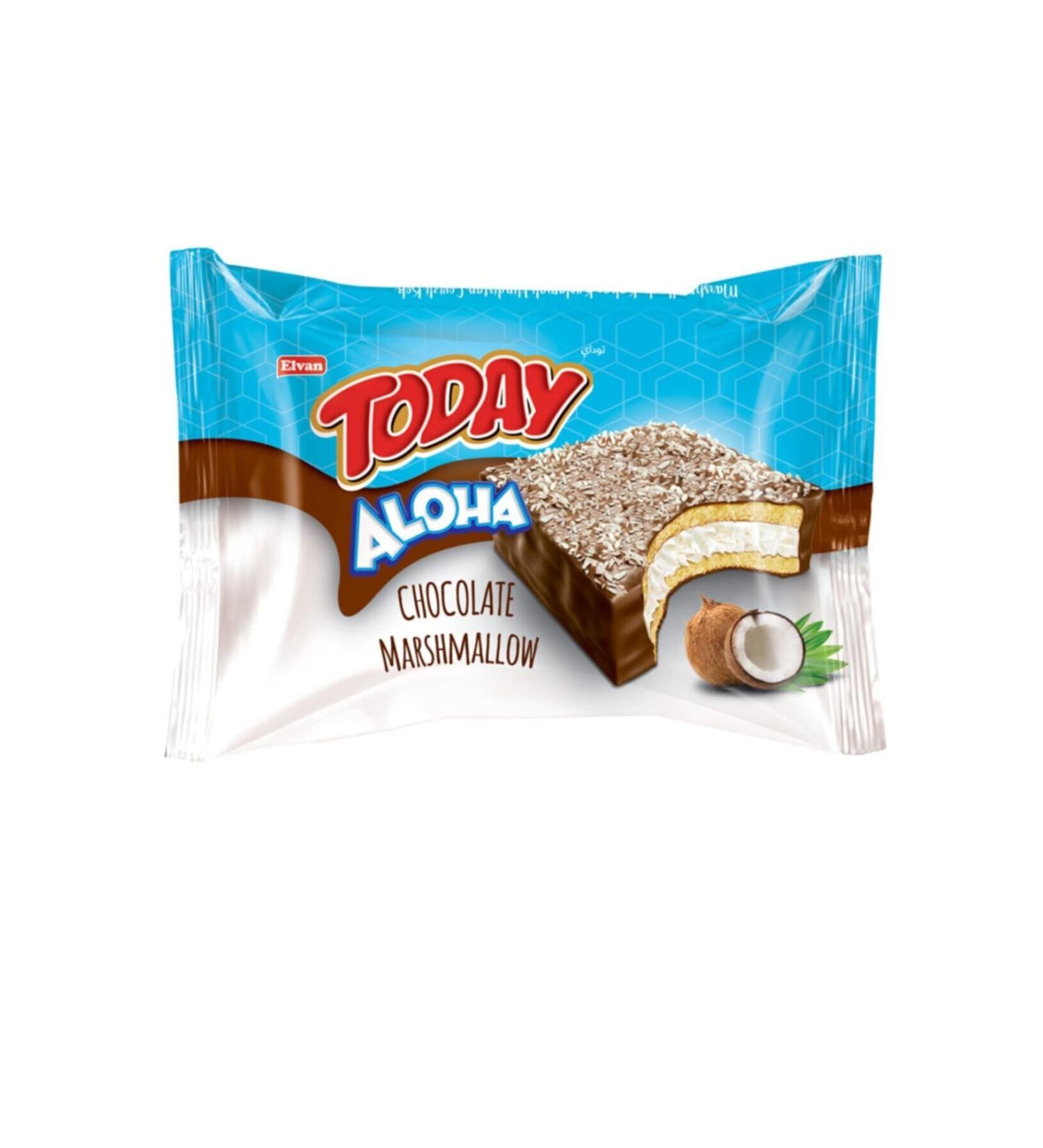 Elvan Aloha Coconut Marshmallow Cake 20 gr X 24 Pieces