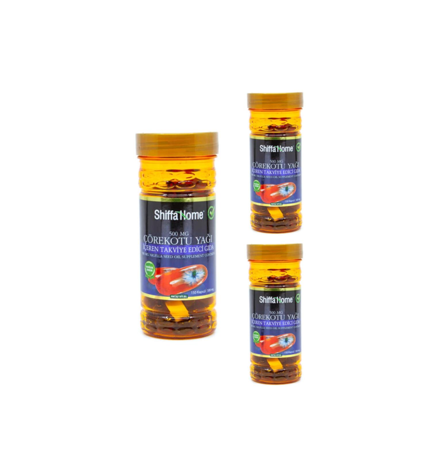 Shiffa Home Black Cumin Oil Softgel - 500 mg X 3 Pieces