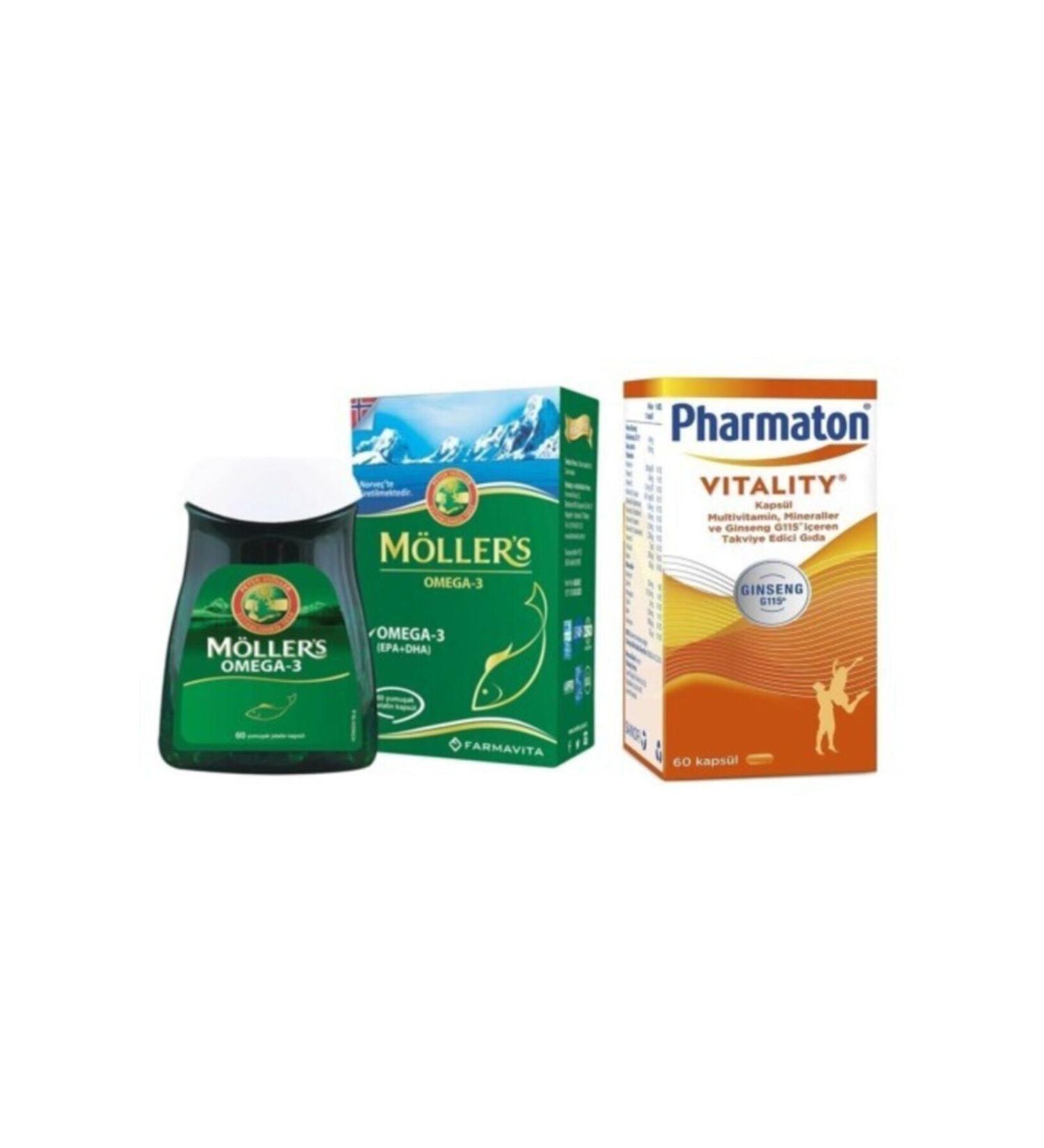 Mollers Mollers Omega 3 60 Capsules And Pharmaton 60 Capsules