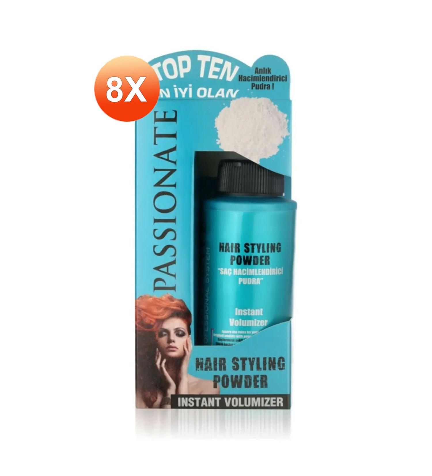 Passionate Styling Hair Powder 20gr Blue X 8 Pieces