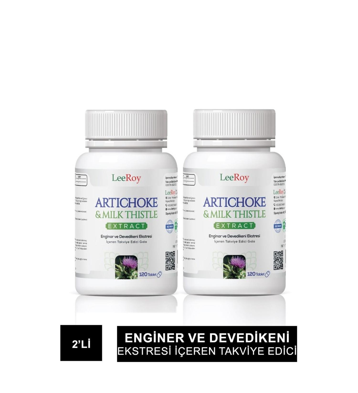 LeeRoy Artichoke & Milk Thistle 120 Tablets 2 Pack