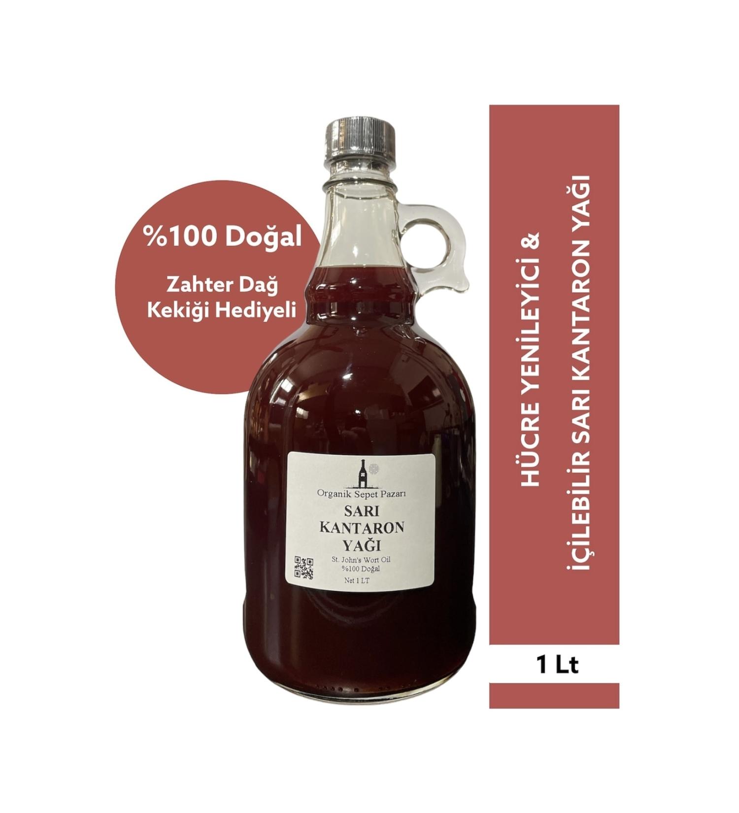 Organic Basket Market St. John's Wort Oil 1 L Glass Bottle - Buy Online on GoSupps.com
