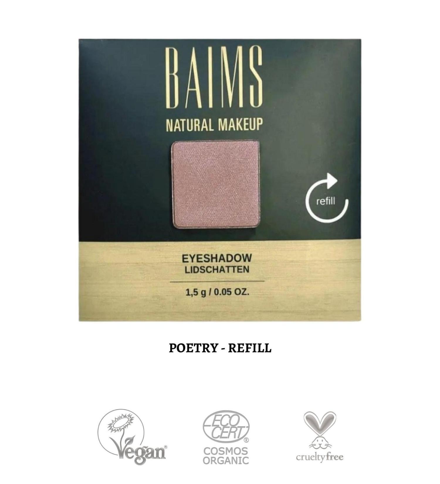 baims Eyeshadow Quad Palette (QUAD EYESHADOW) Refill Organic Vegan Eyeshadow