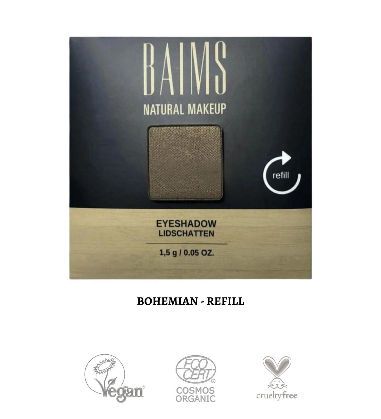 baims Eyeshadow Quad Palette (QUAD EYESHADOW) Refill Organic Vegan Eyeshadow