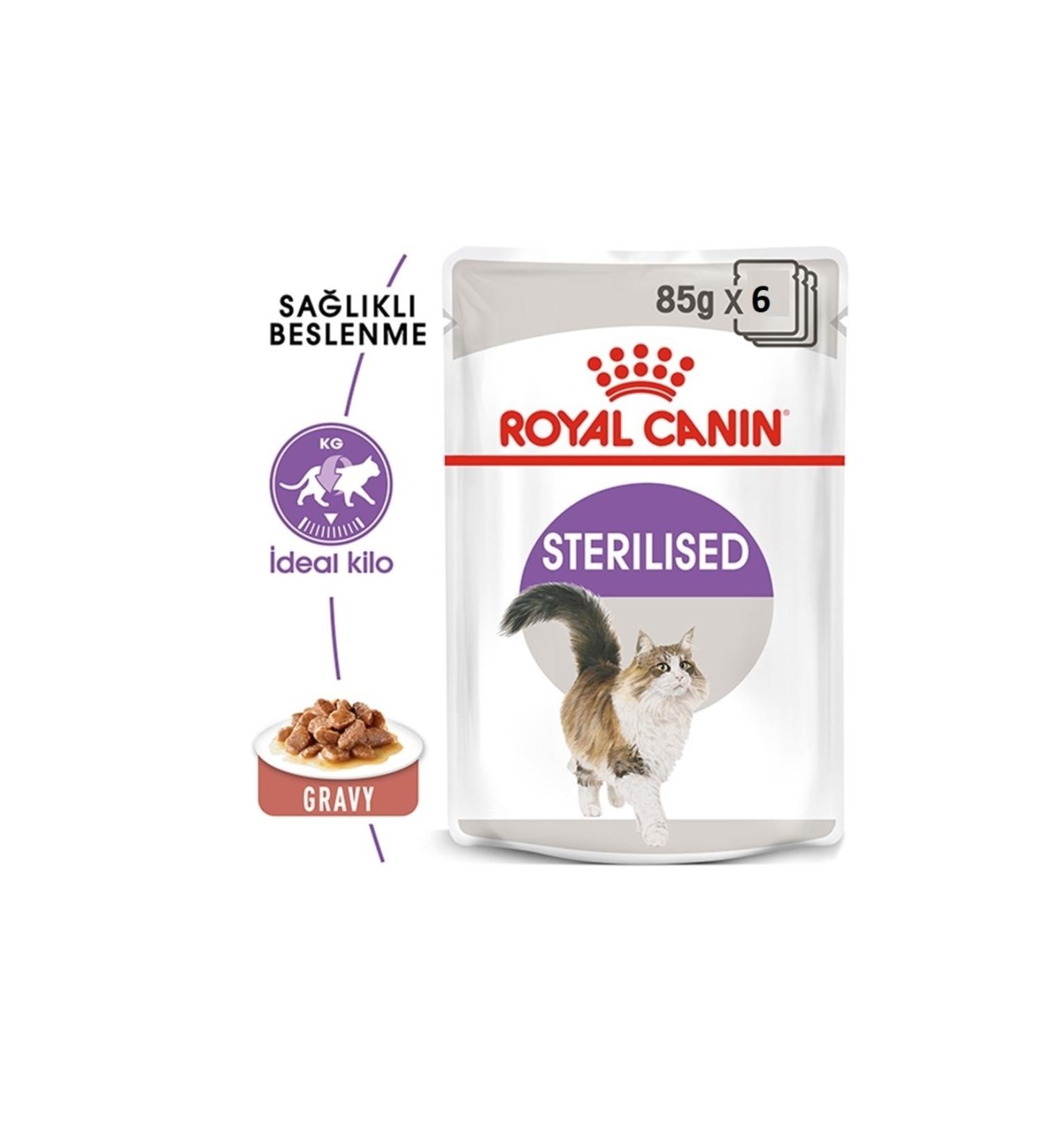 Royal Canin Gravy Sterilized Wet Cat Food 85 Gr X 6 Pieces