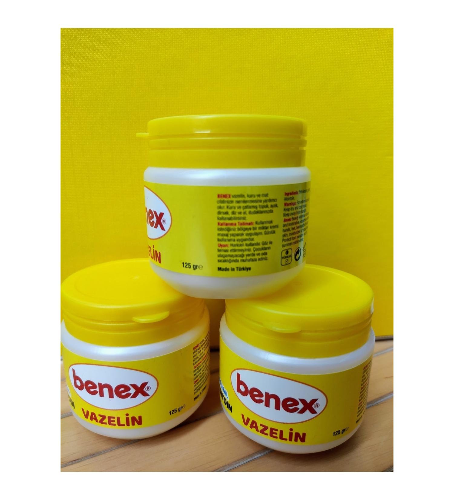 Benex 125 Gr Natural Vaseline 3 Pieces Skin Care Cream