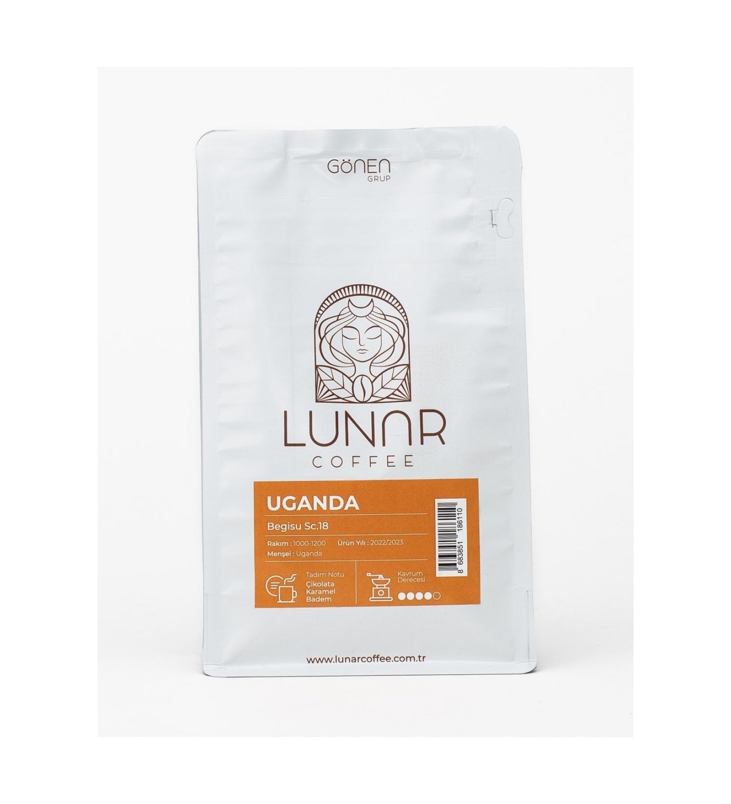 LUNAR COFFEE Uganda Begisu Sc.18 250 Gr. Roasted Coffee