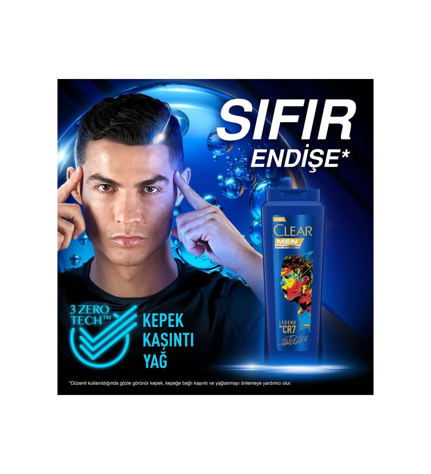 Clear Men Shampoo Legend By Cr7 Cristiano Ronaldo 350 Ml 2pcs - Buy Online on GoSupps.com