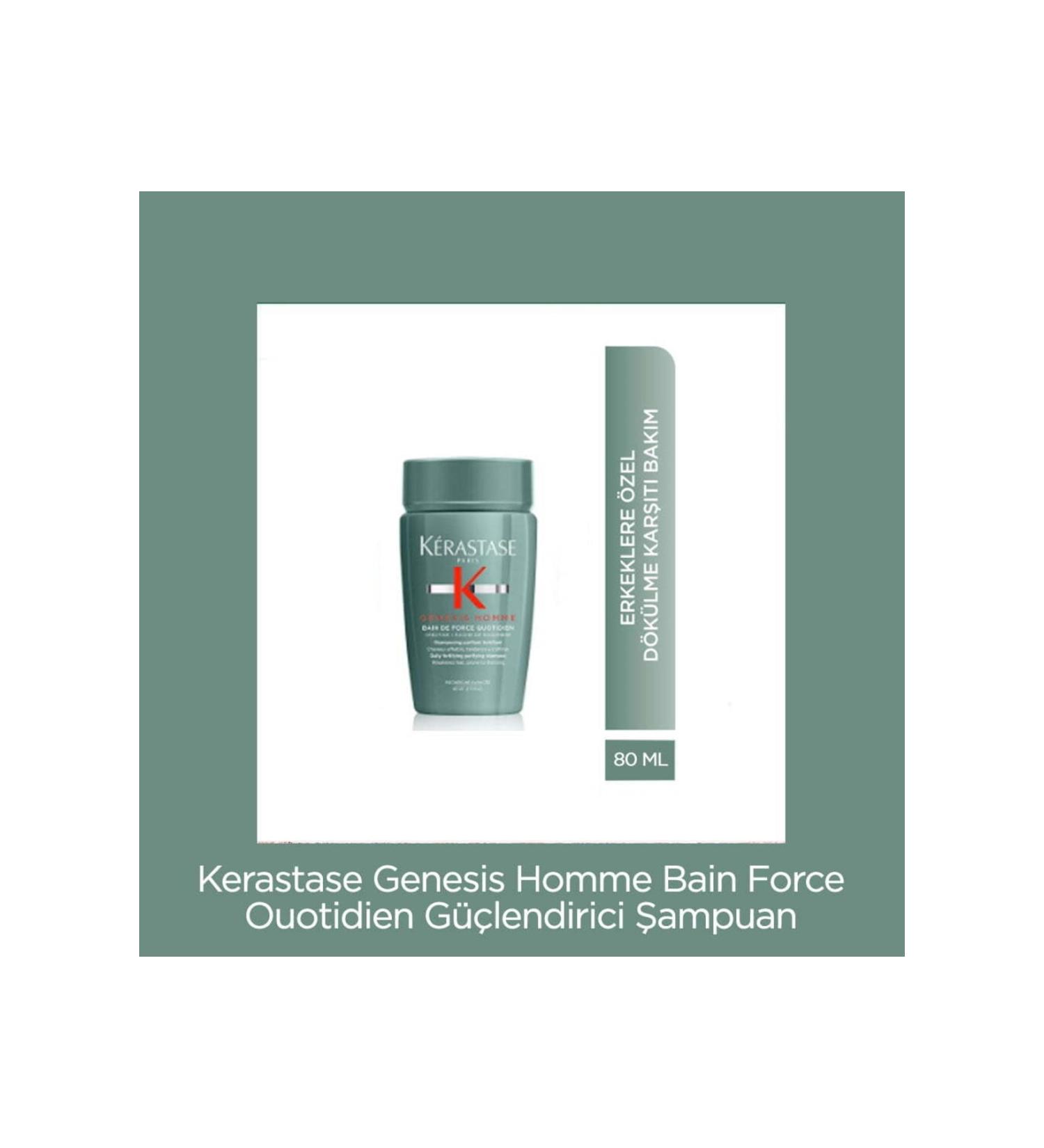 Kerastase Genesis Homme Bain Force Ouotidien Strengthening Shampoo 80 Ml