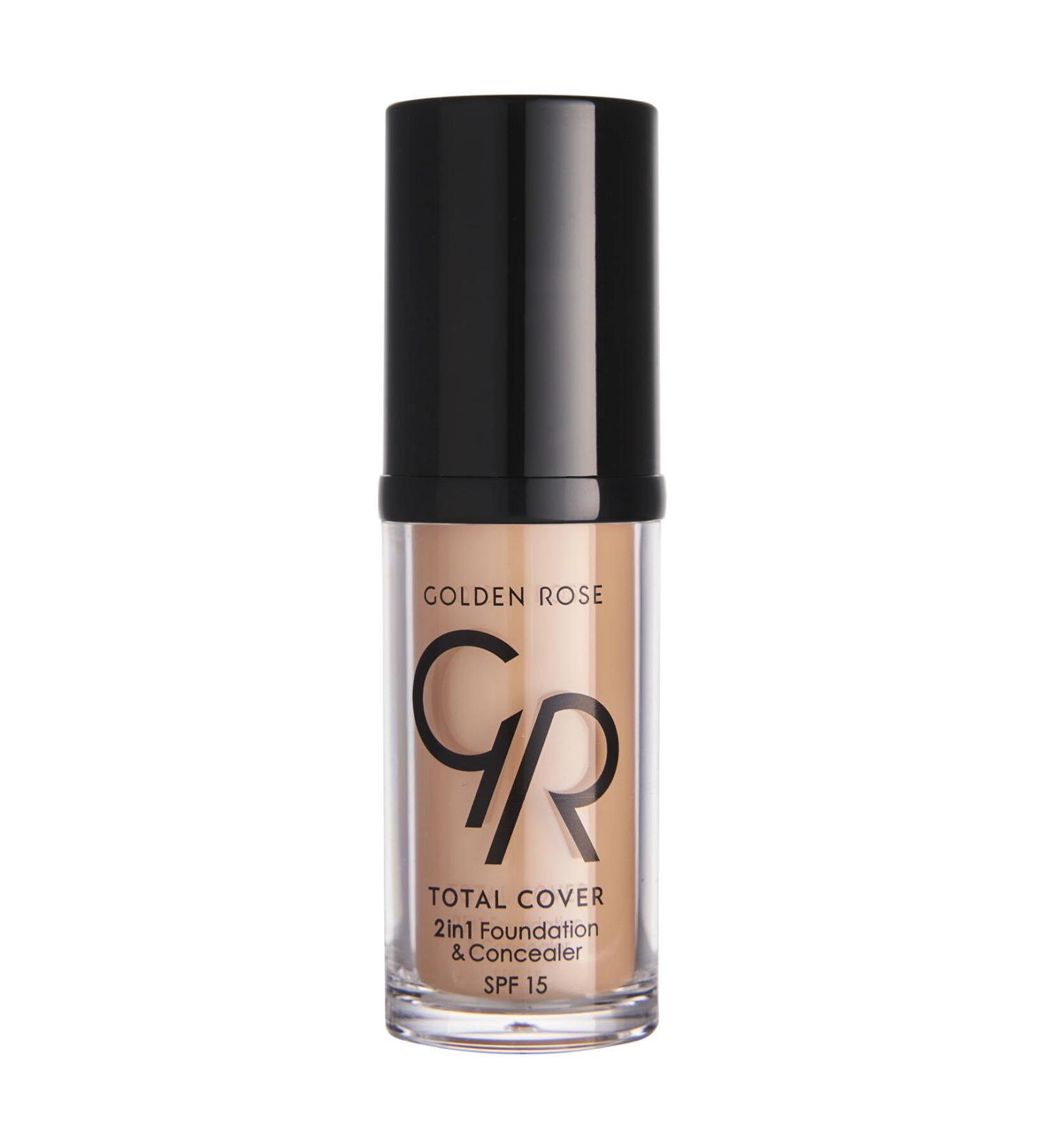 Golden Rose Total Cover 2in1 Foundation&concealer No: 07 Natural - Concealer&foundation - Buy Online on GoSupps.com