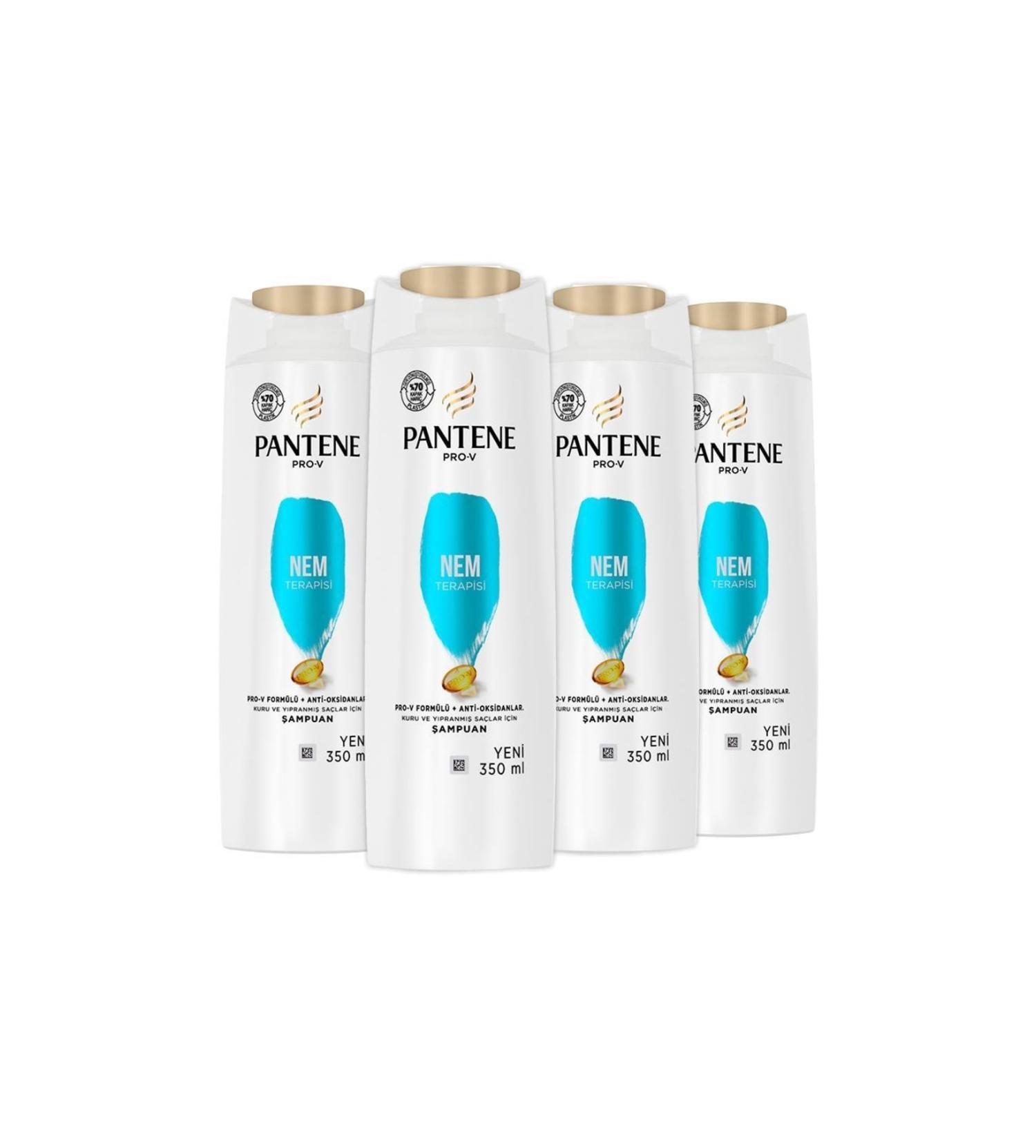 Pantene Shampoo Pro-v Moisture Therapy 350 Ml X 4