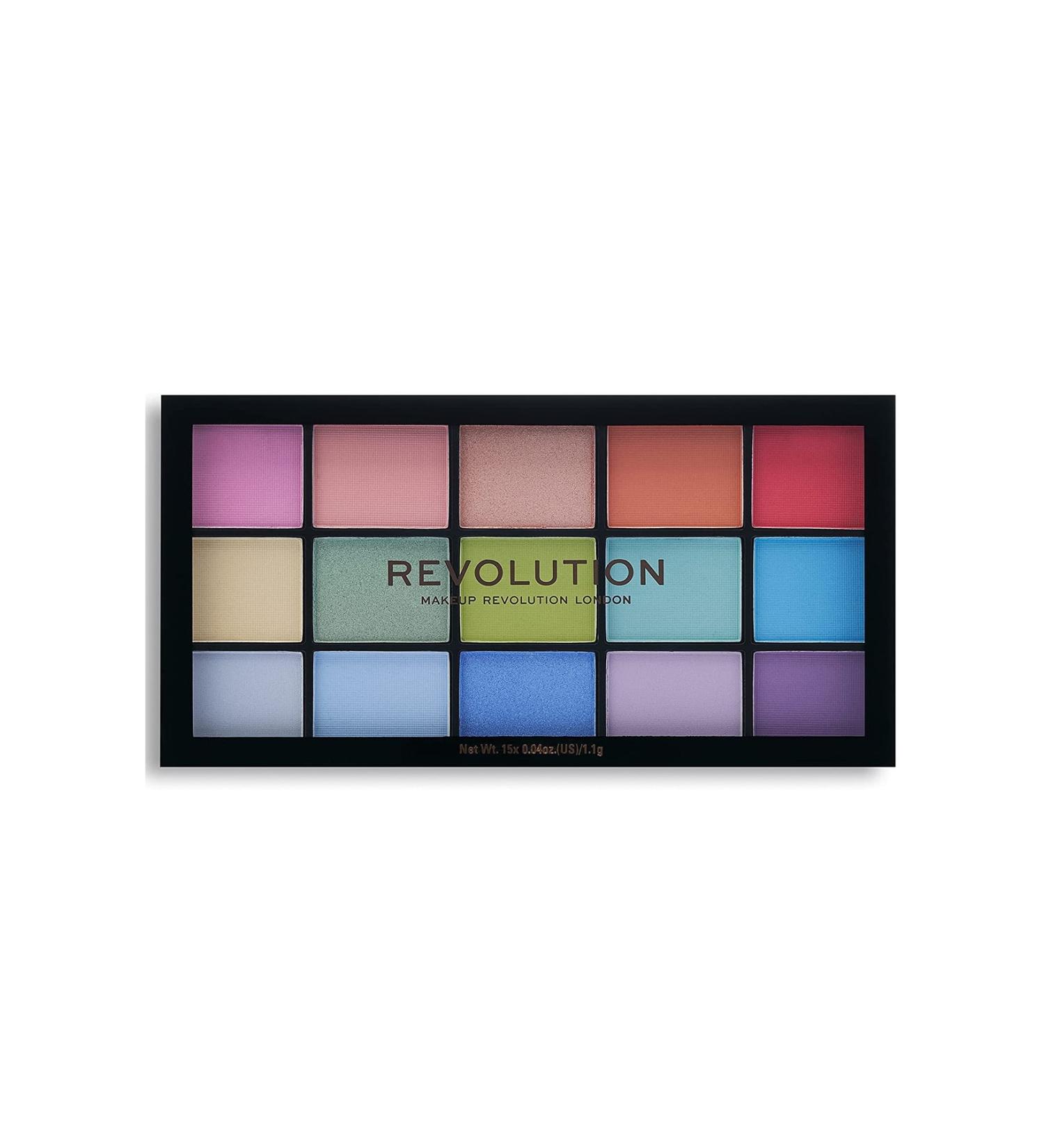 Revolution Reloaded Sugar Pie 15 Color Matte Shimmer Eyeshadow Palette 16.5g