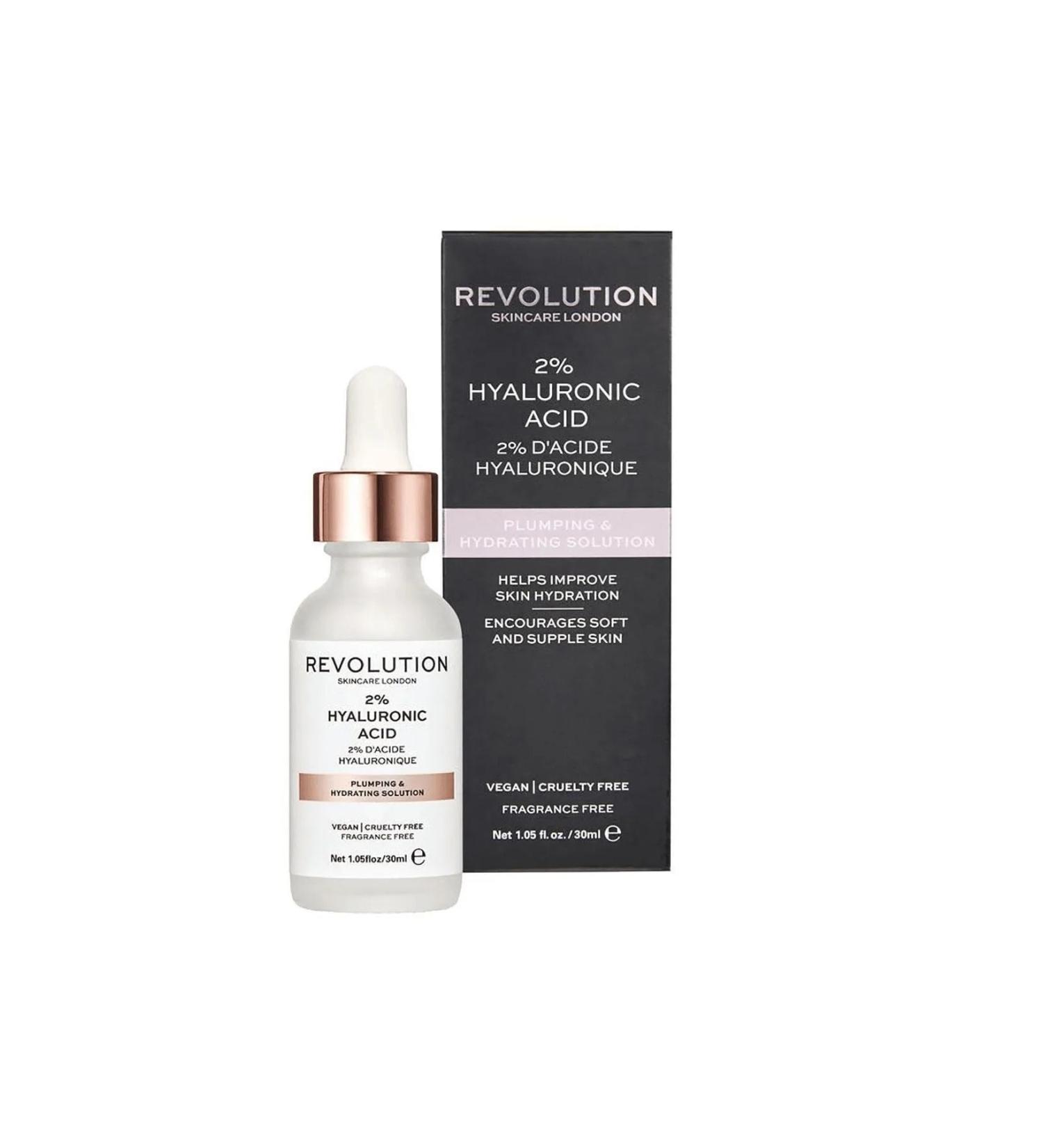 Revolution 2% Hyaluronic Acid Intense Hydrating Smoothing Serum 30ml - Buy Online on GoSupps.com