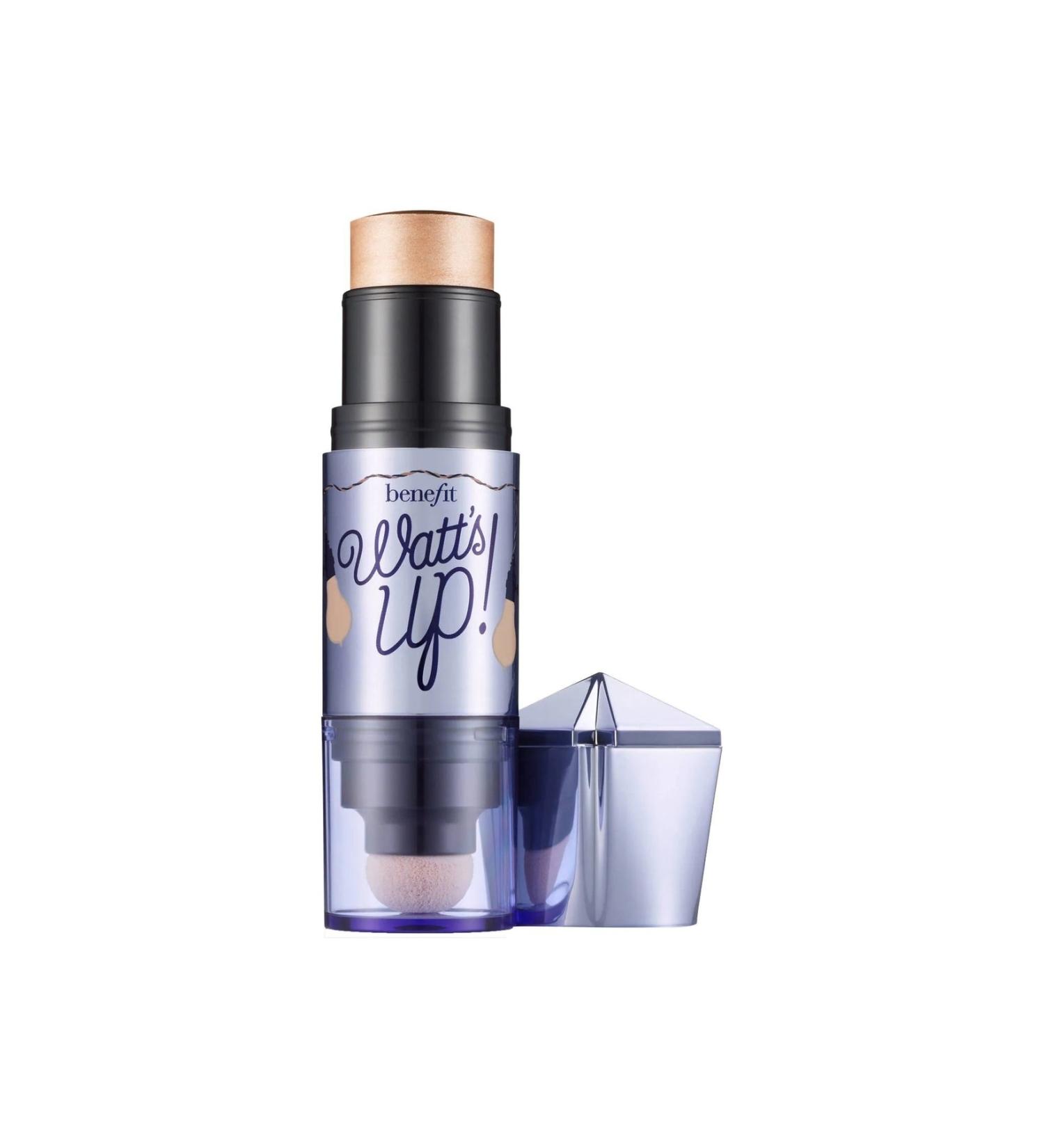 benefit cosmetics ethics Watt's Up! Champagne Shimmering Illuminator in Stick Form