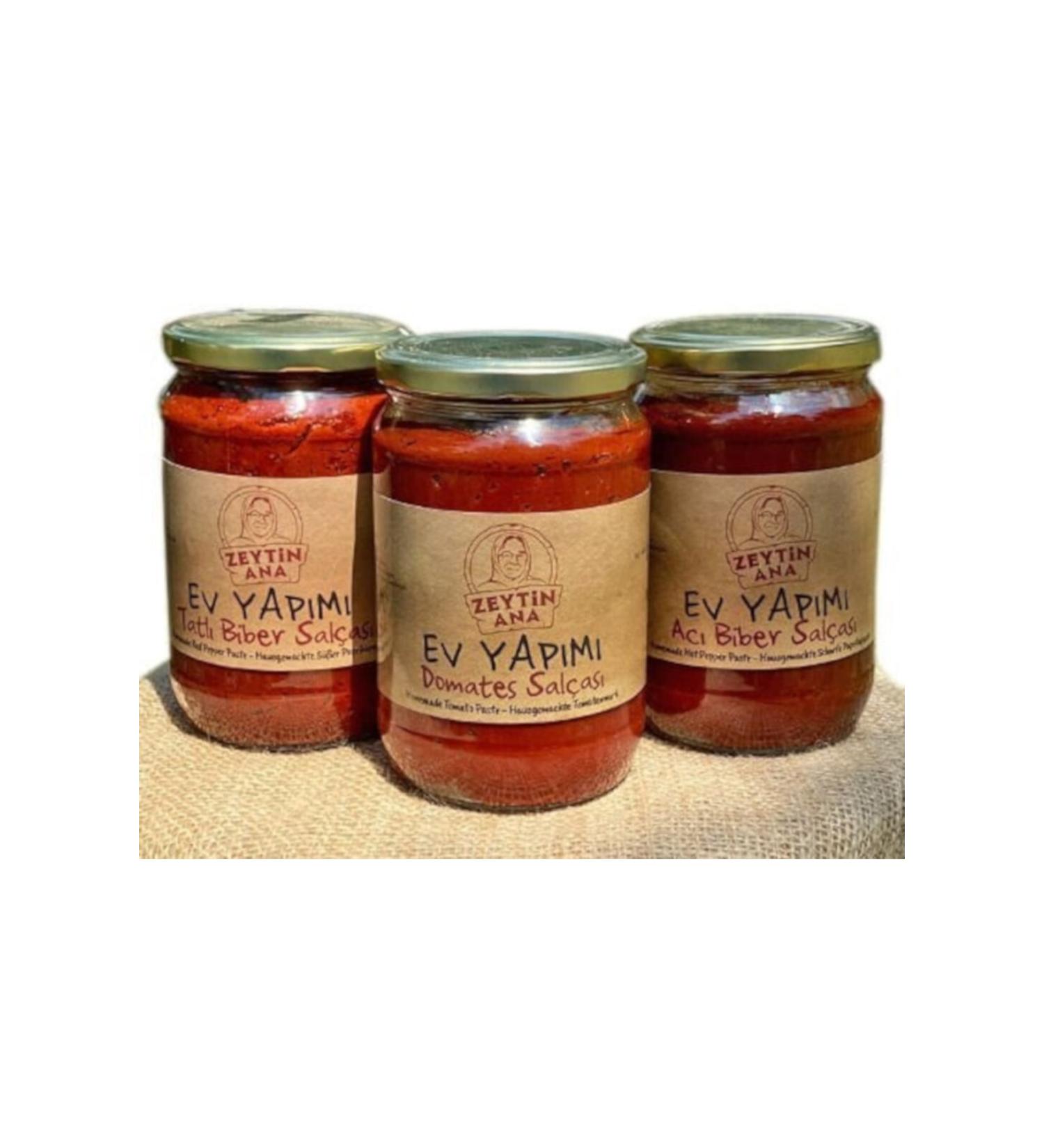 MOTHER OLIVE Homemade Tomato Paste Advantageous Package 700 Gr X 3 Total 2.100 Gr