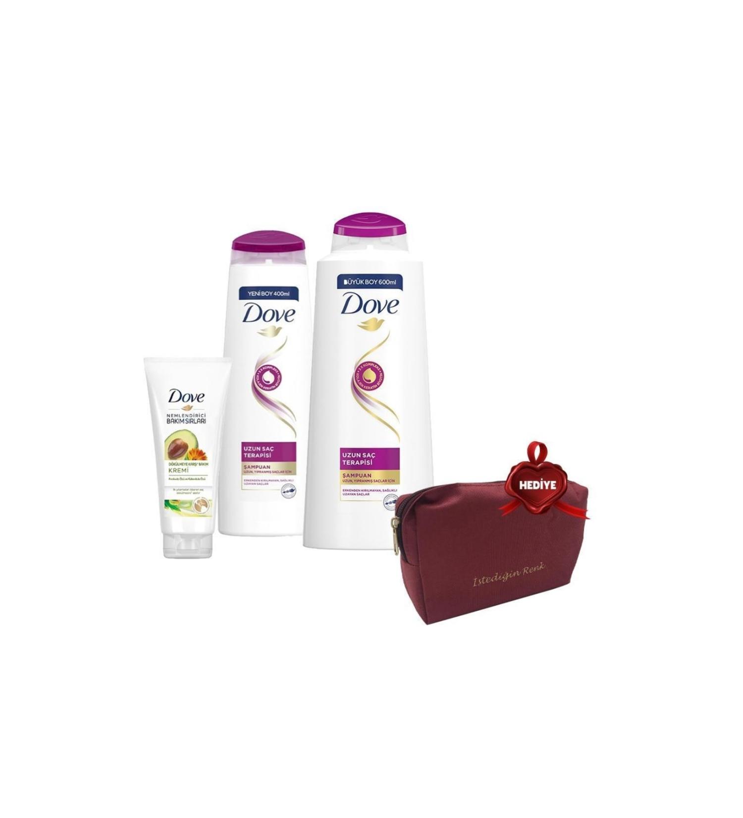 Dove Shampoo 600 Ml 400 Ml and Hair Conditioner Avocado Gift Bag