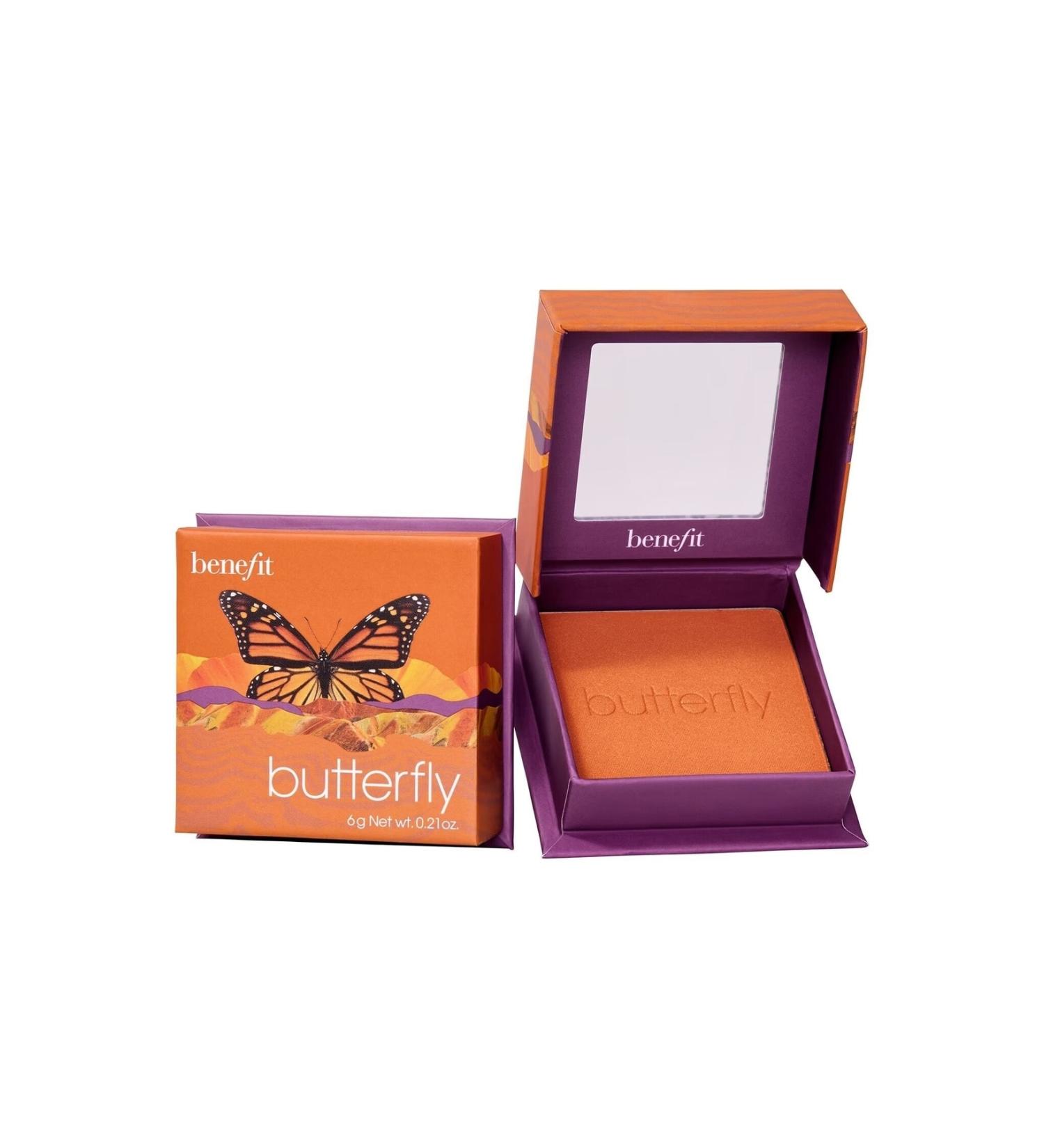 benefit cosmetics Butterfly Wanderful World Blush Powder Golden Orange Blush - Shimmering Orange Blush 6 Gr. (blush)