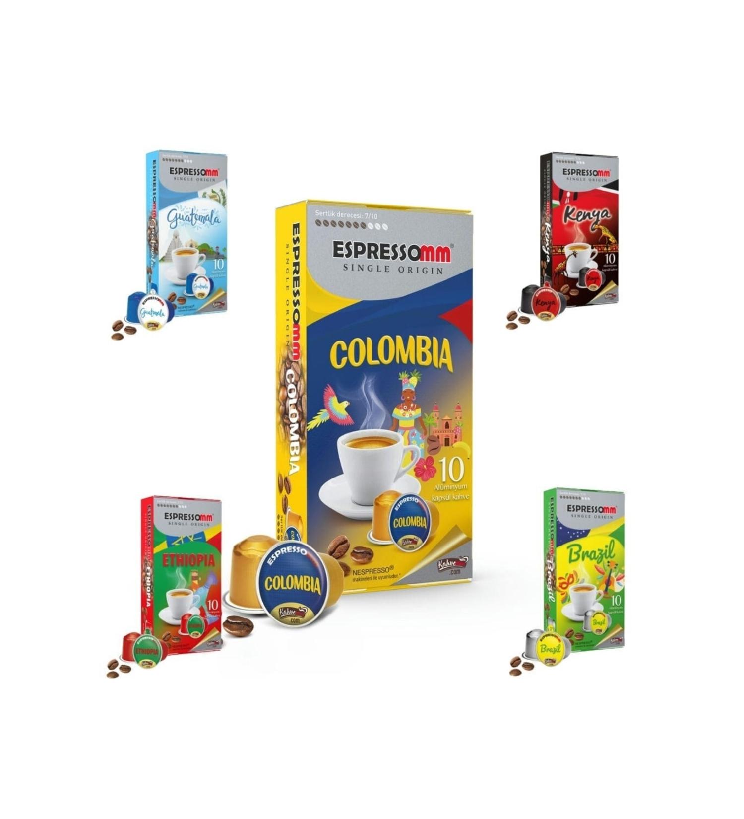 ESPRESSOMM Single Origin Mixed Aluminum Capsule Coffee (10 PCS) - Nespresso Compatible*