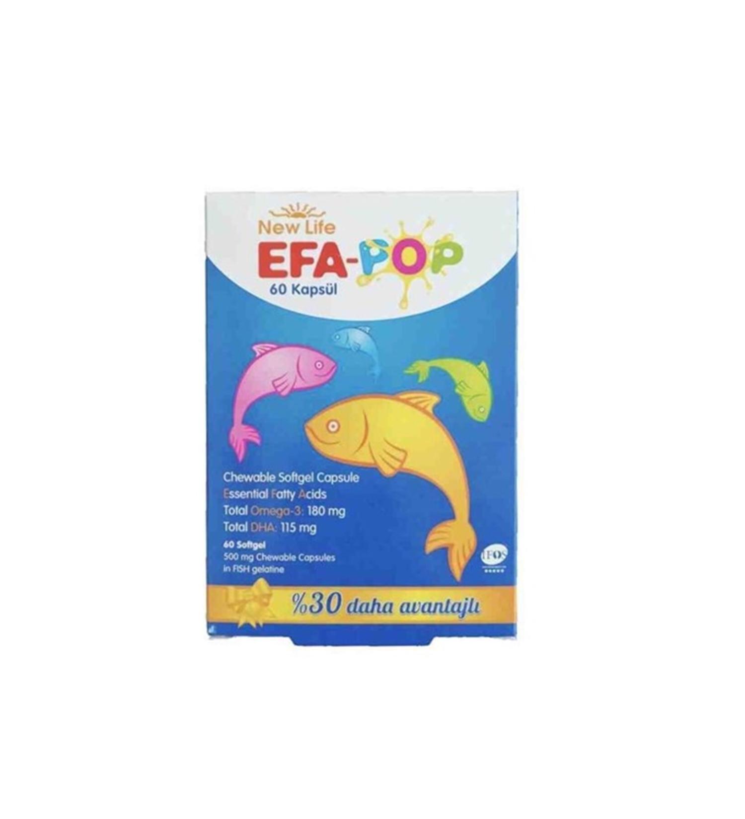New Life Efa Pop 60 Capsules