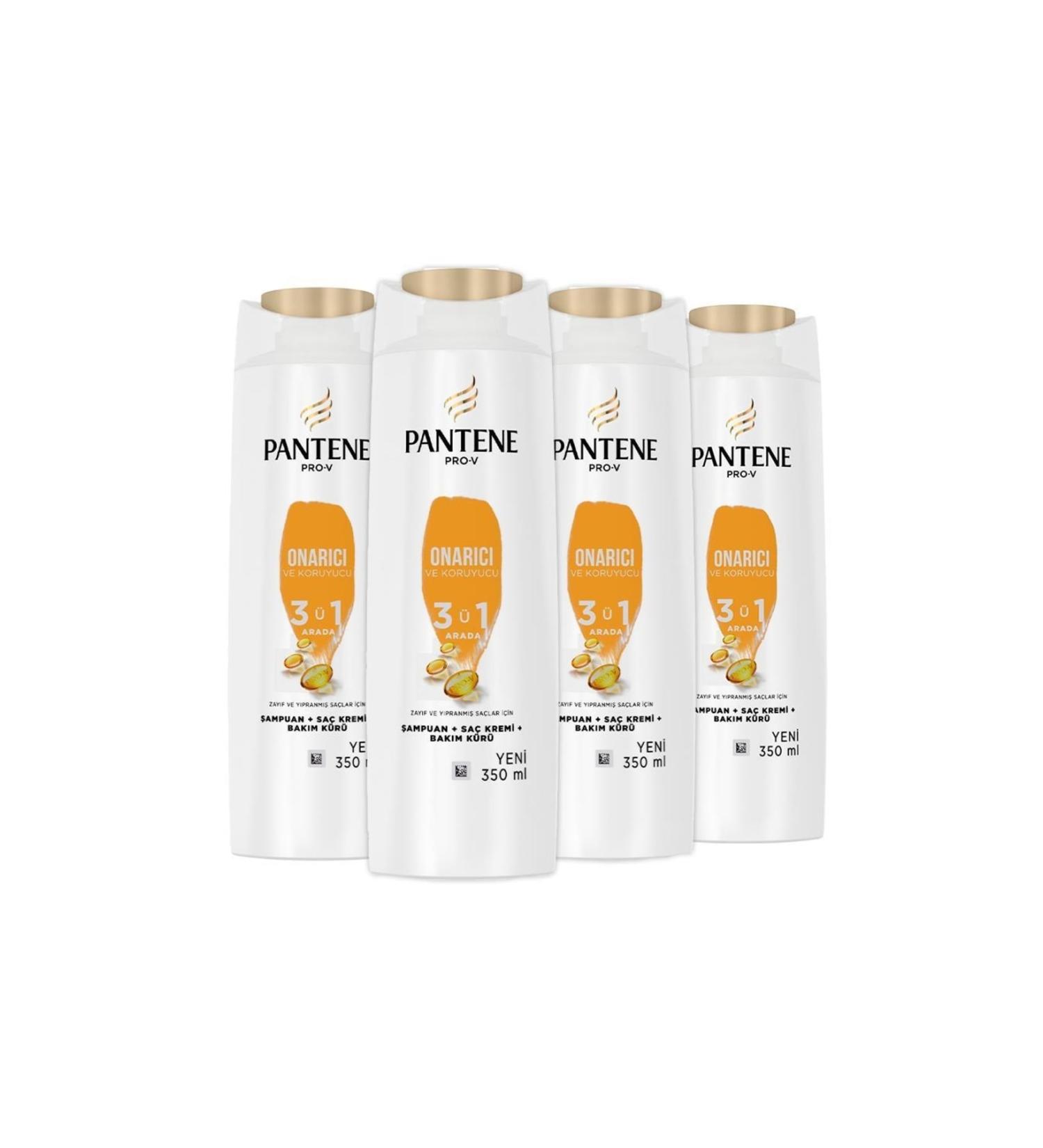 Pantene Shampoo Pro-v Repair and Protection 3 in 1 350 Ml X 4