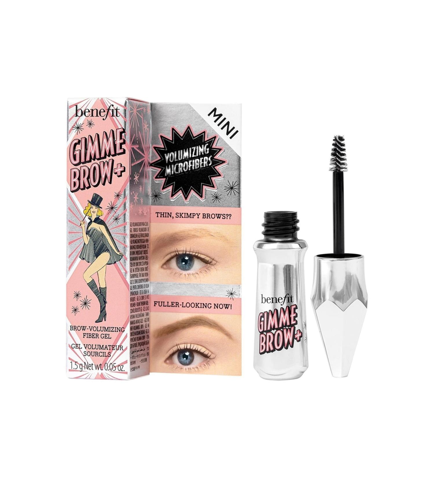 benefit cosmetics Mini Gimme Brow+ Travel Size Eyebrow Mascara - 3.75 Warm Medium Brown