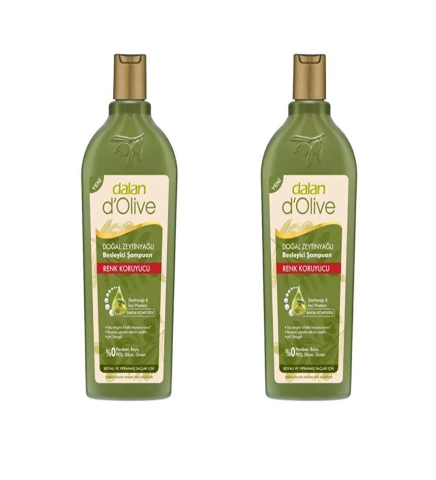 Dalan 2 Pieces D'olive Olive Oil Color Protection Shampoo 400 ml