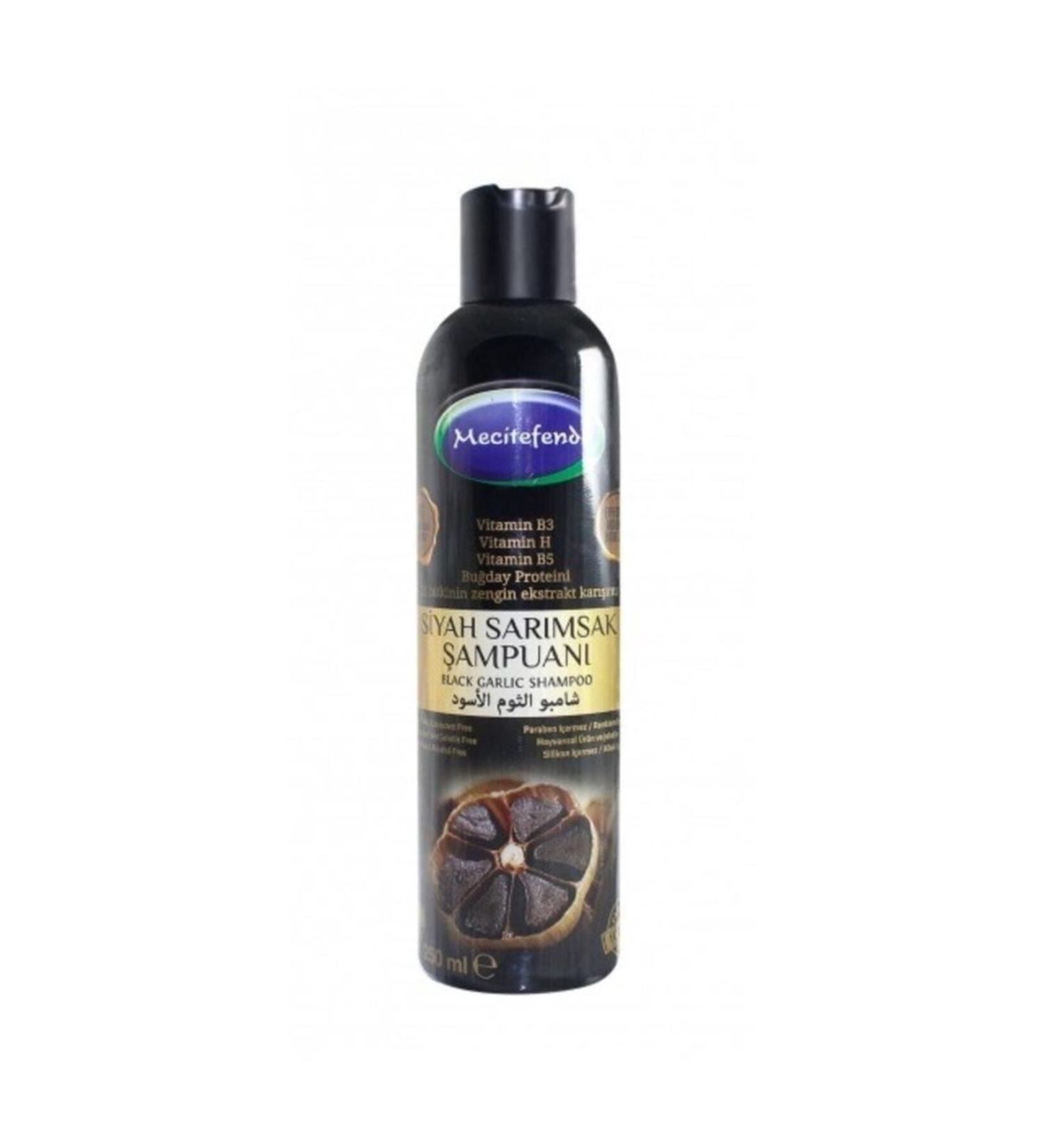 Mecit Efendi Black Garlic Shampoo Helping New Hair Formation 250 Ml
