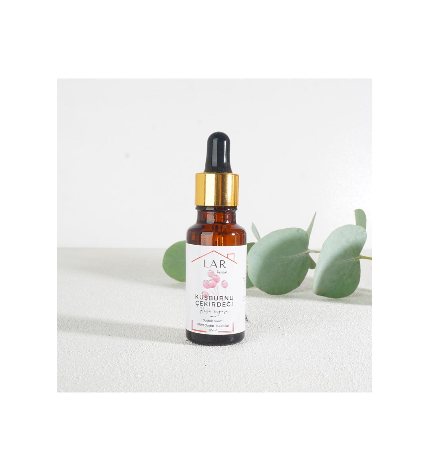 LAR Herbal 0 Natural&Pure Cold Pressed Rosehip Seed Oil-20 ml