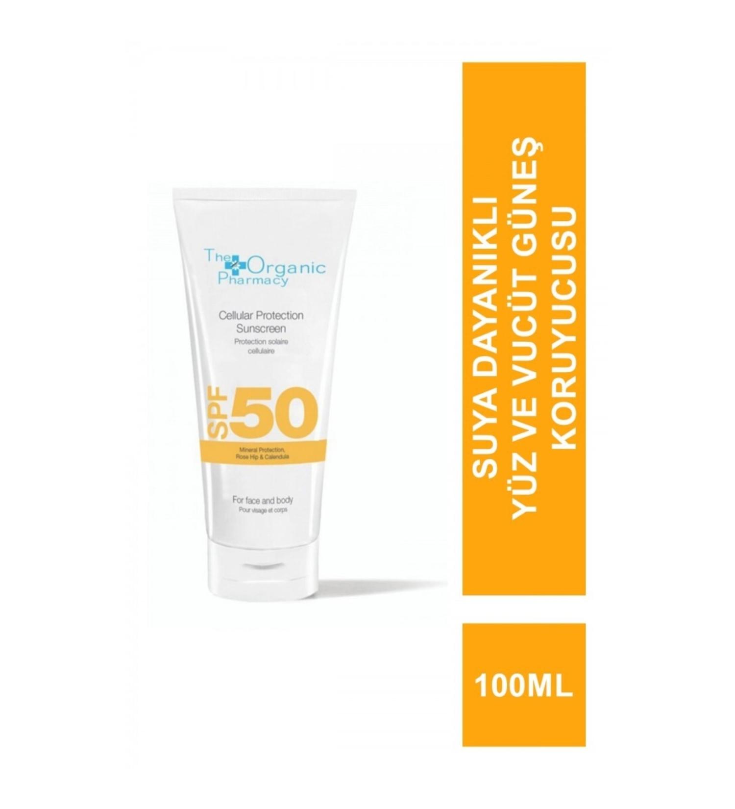 The Organic Pharmacy Cellular Protection Sun Cream Spf50 - Mineral Face and Body Sunscreen 100 Ml