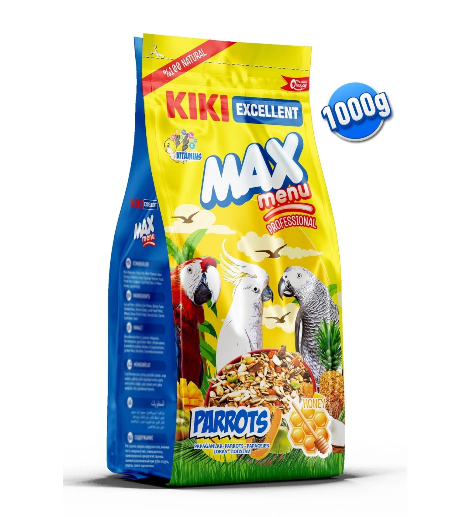 Kiki Excellent Bird Max Menu Parrots Parrot Food 1000 Gr. Kb309 - Buy Online on GoSupps.com