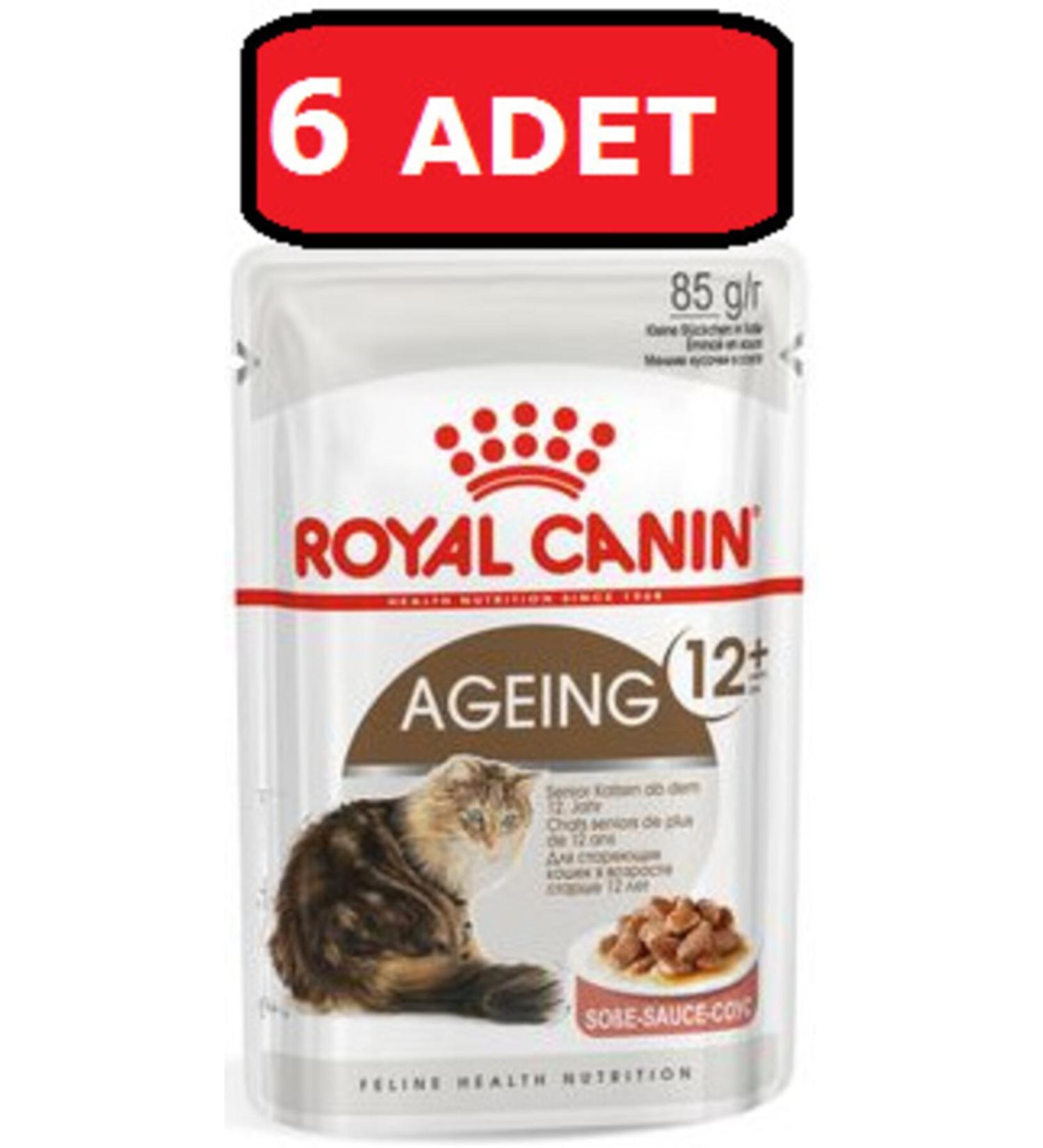 Royal Canin Ageing Senior and Advanced Cat Wet Food 85 gr X 6 Pieces Gravy Sauce