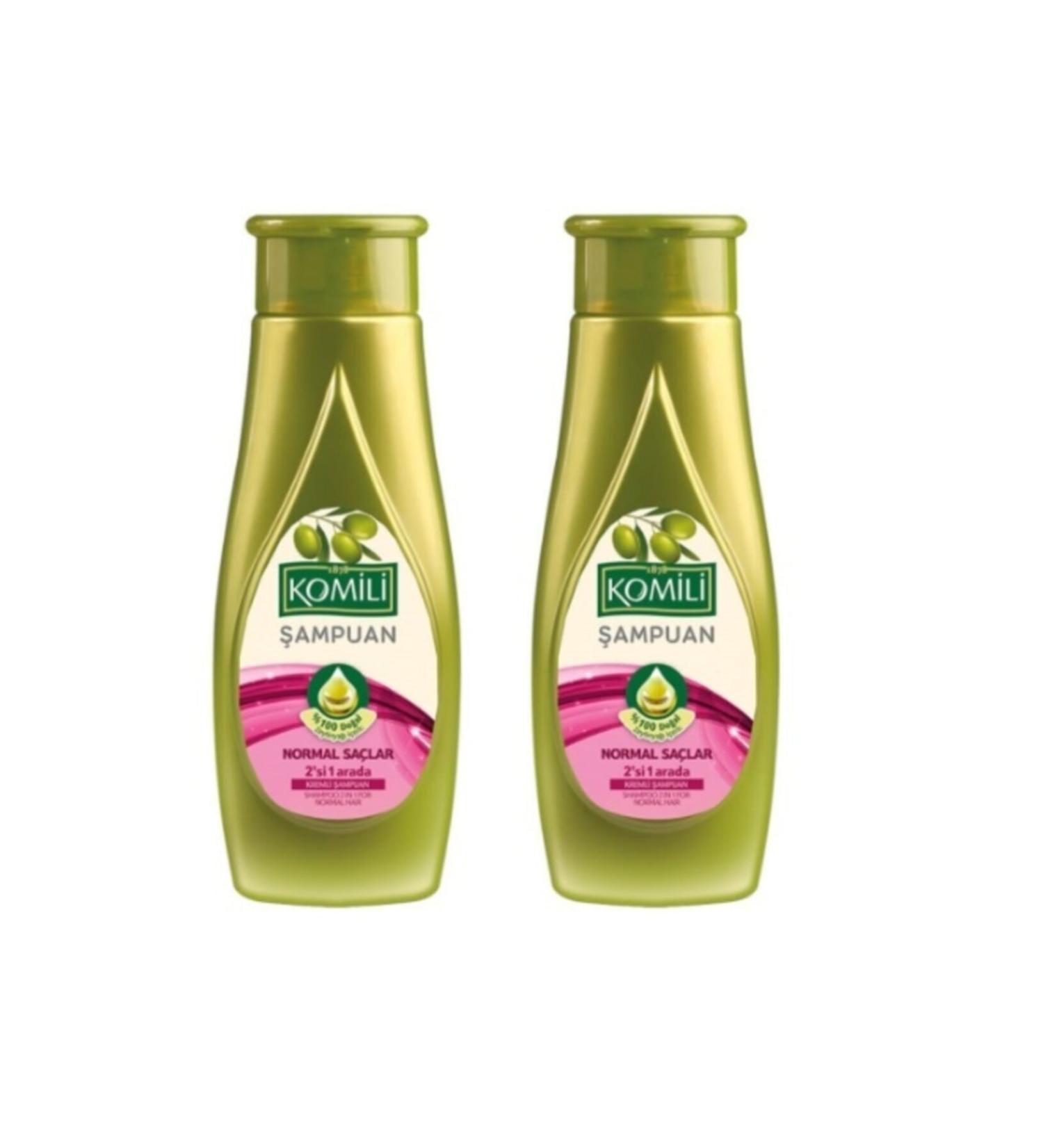 Komili Shampoo For Normal Hair Shampoo & Conditioner 2 in 1 500 Ml X 2 Pieces