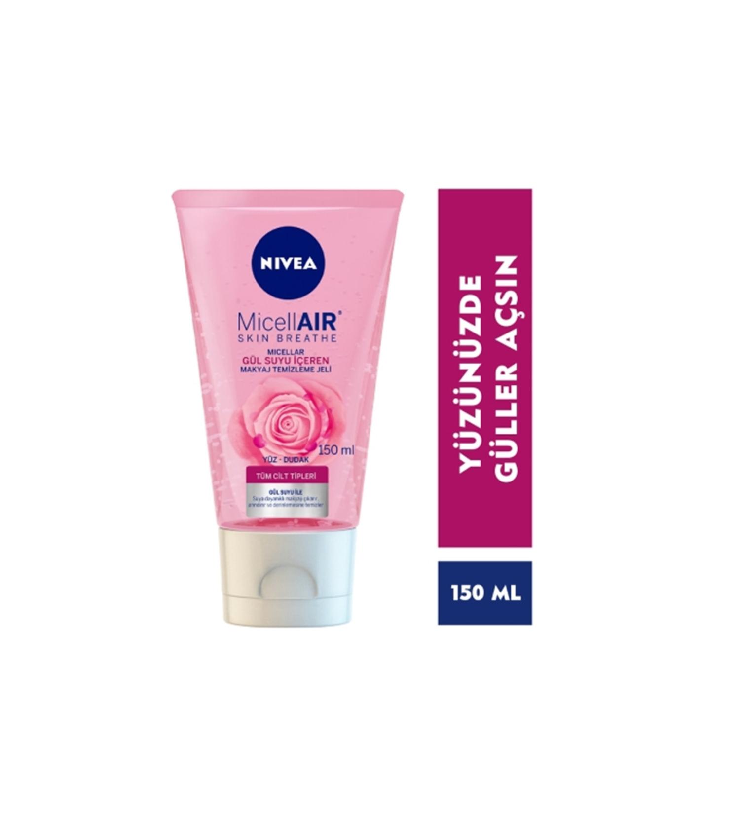 NIVEA Aqua Rose Organic Rose Water Make-Up Remover Gel 150 ml