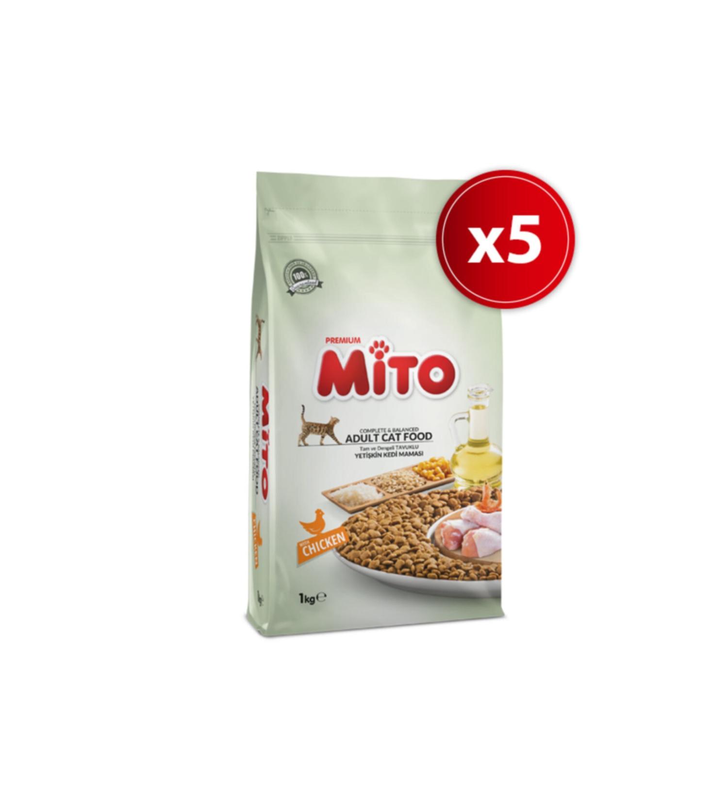 Durbuldum Mito Adult Adult Cat Food 1 Kg X 5 Pieces