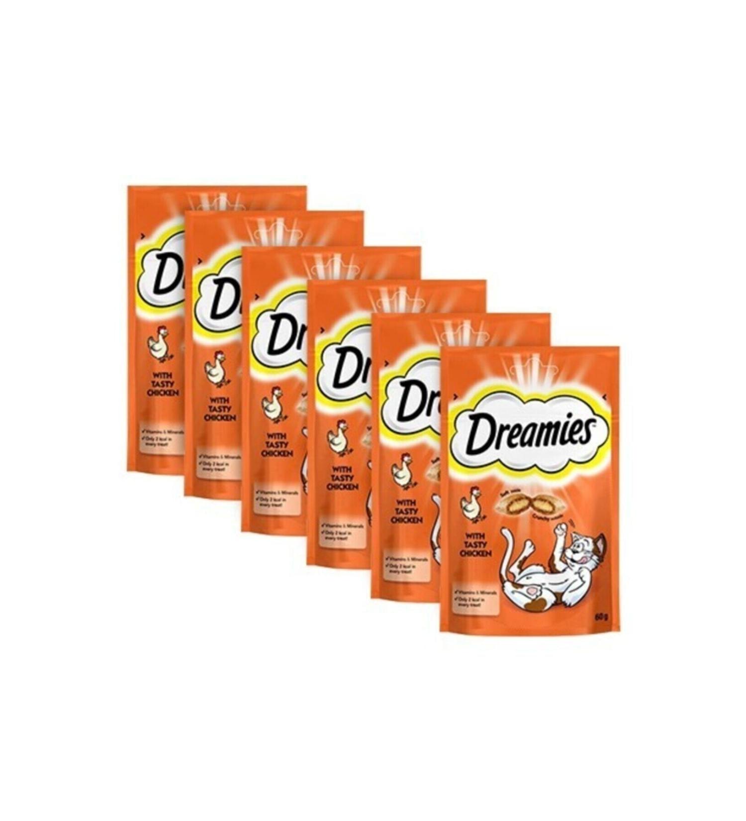 Dreamies Chicken Cat Reward Food 60 Gr 6 Pieces